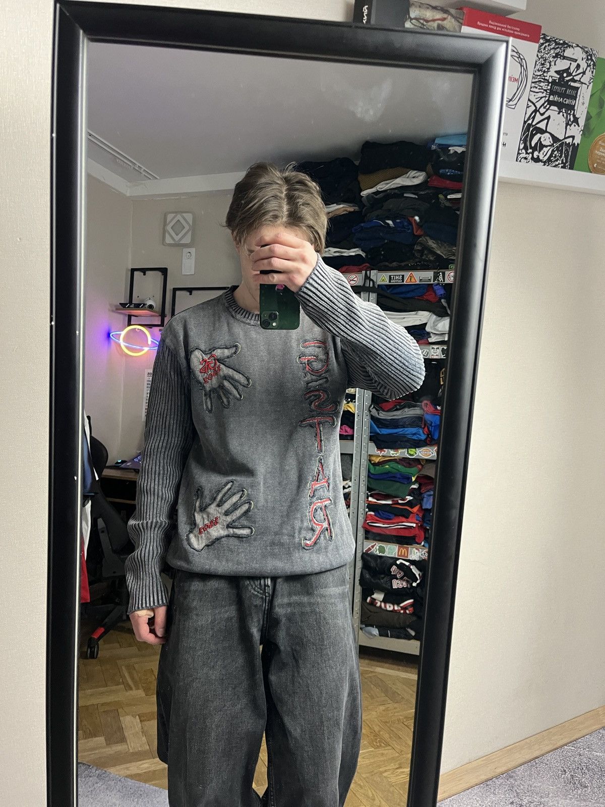 G-Star Vintage Y2k Avant Garde G Star Crazy Sweater Japanese Style Size US L / EU 52-54 / 3 - 2 Thumbnail