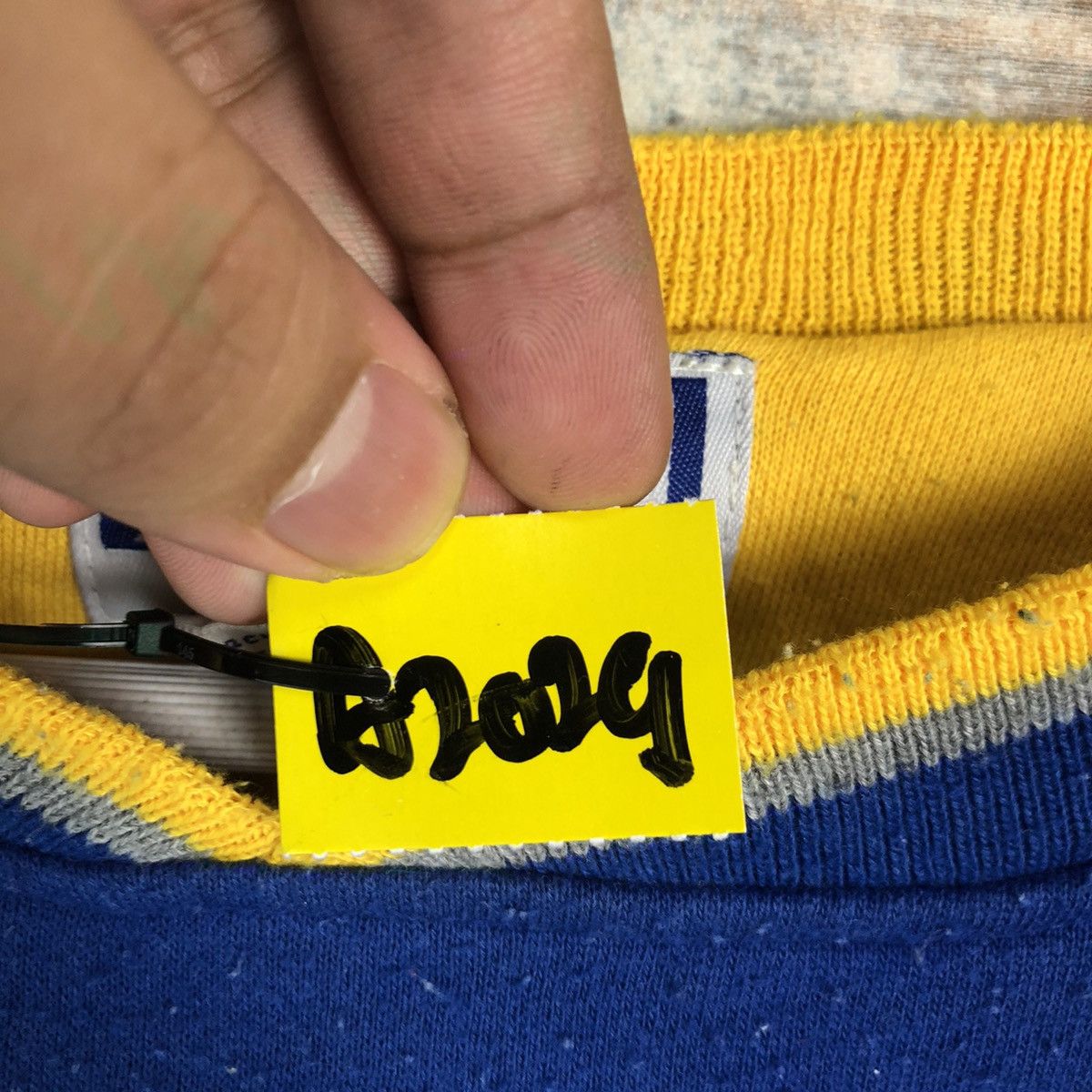 NFL × Starter American Football NFL Blue Jersey sweatshirt #A2029 Size US L / EU 52-54 / 3 - 13 Thumbnail