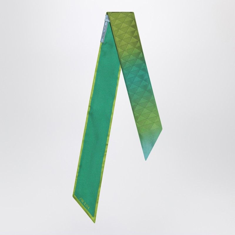 Prada Prada Lime Coloured Ribbon In Silk Twill Size ONE SIZE - 1 Thumbnail