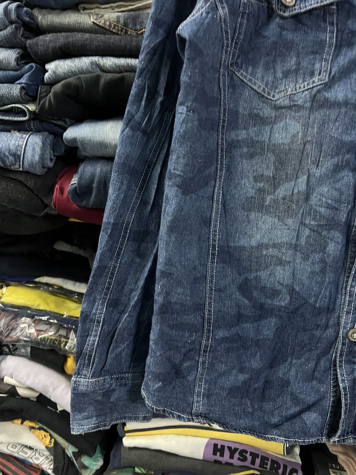 In The Attic 💥Rare In The Attic Homme Skull Punk Denim Jacket Very Rare Size US S / EU 44-46 / 1 - 3 Thumbnail