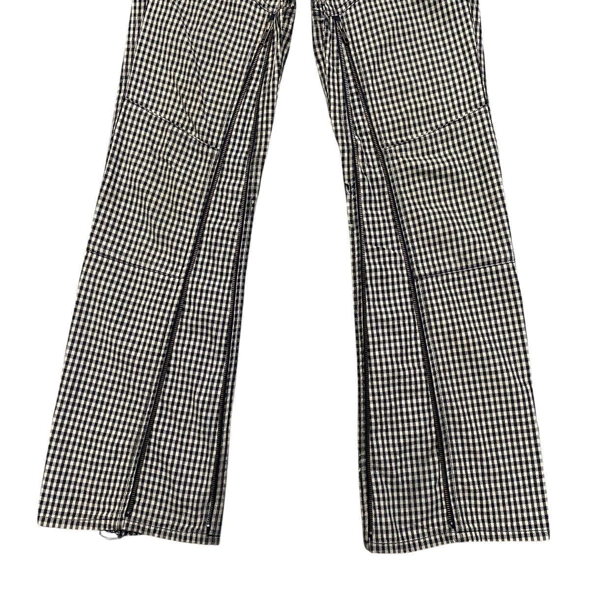 Hysteric Glamour OZONE ROCKS Checked Flare Pants Long zipper Size US 30 / EU 46 - 9 Thumbnail