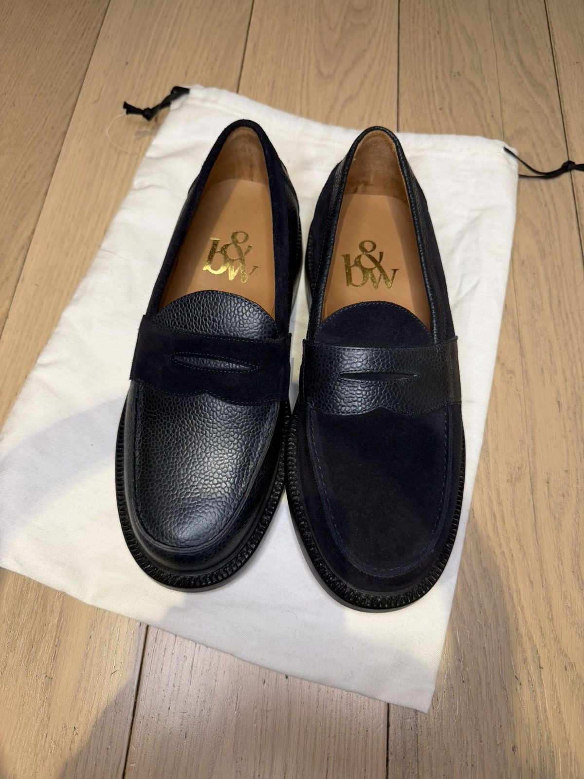 Blackstock & Weber Blackstock & Weber Navy and Black Loafer Size 7 Size US 7 / EU 40 - 3 Thumbnail