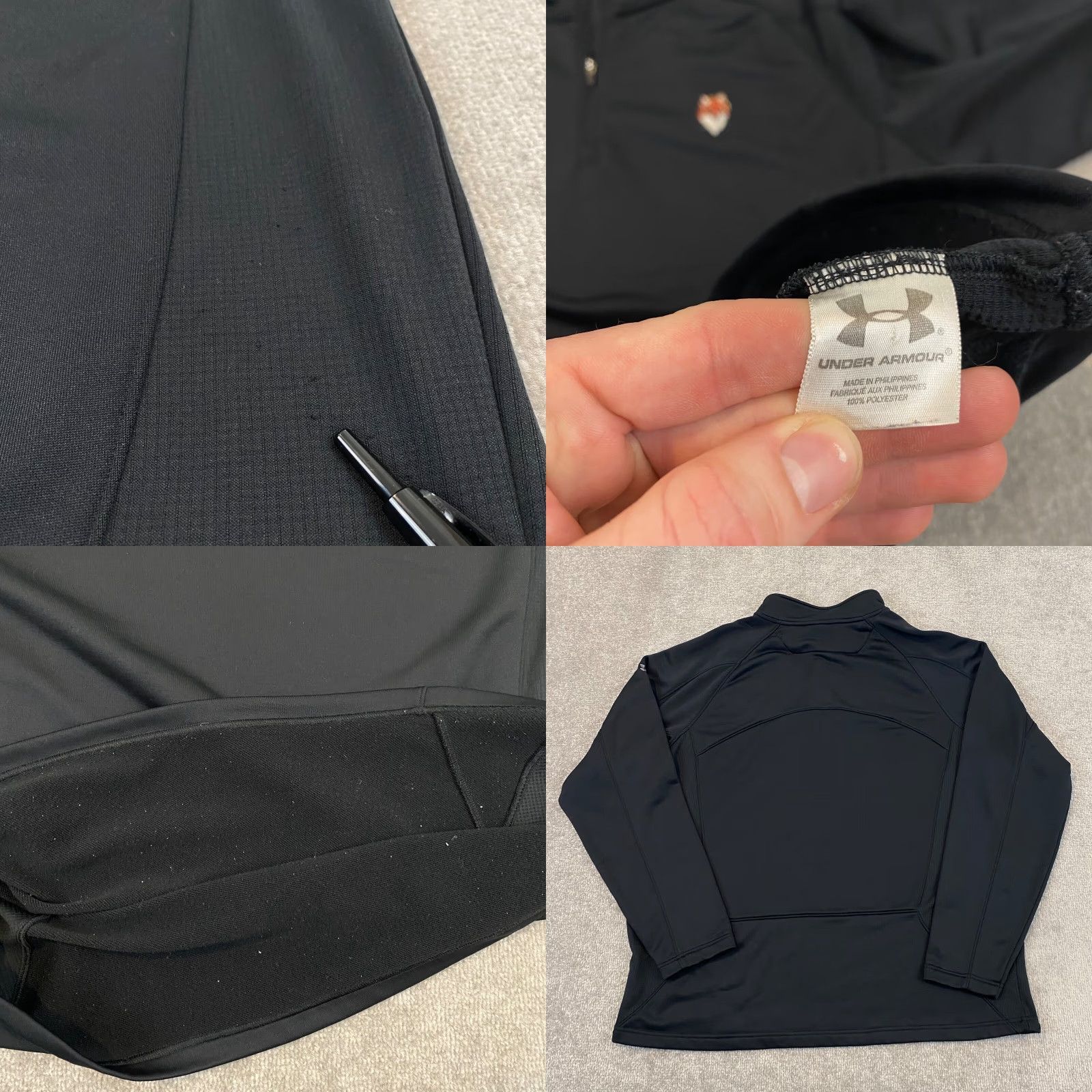 Under Armour UNDER ARMOUR Jacket Mens XL Black Coldgear 1/4 Zip Golf Fox Club Logo Size US XL / EU 56 / 4 - 8 Thumbnail