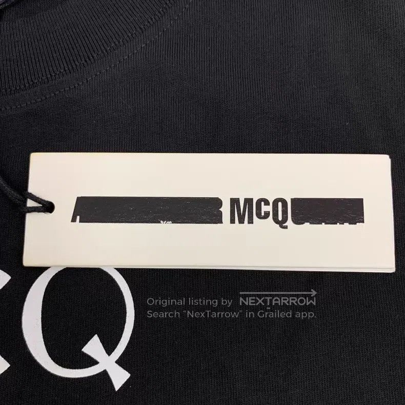 Alexander McQueen Alexander Mcqueen Black logo letter print cotton round-nec Size US S / EU 44-46 / 1 - 6 Thumbnail