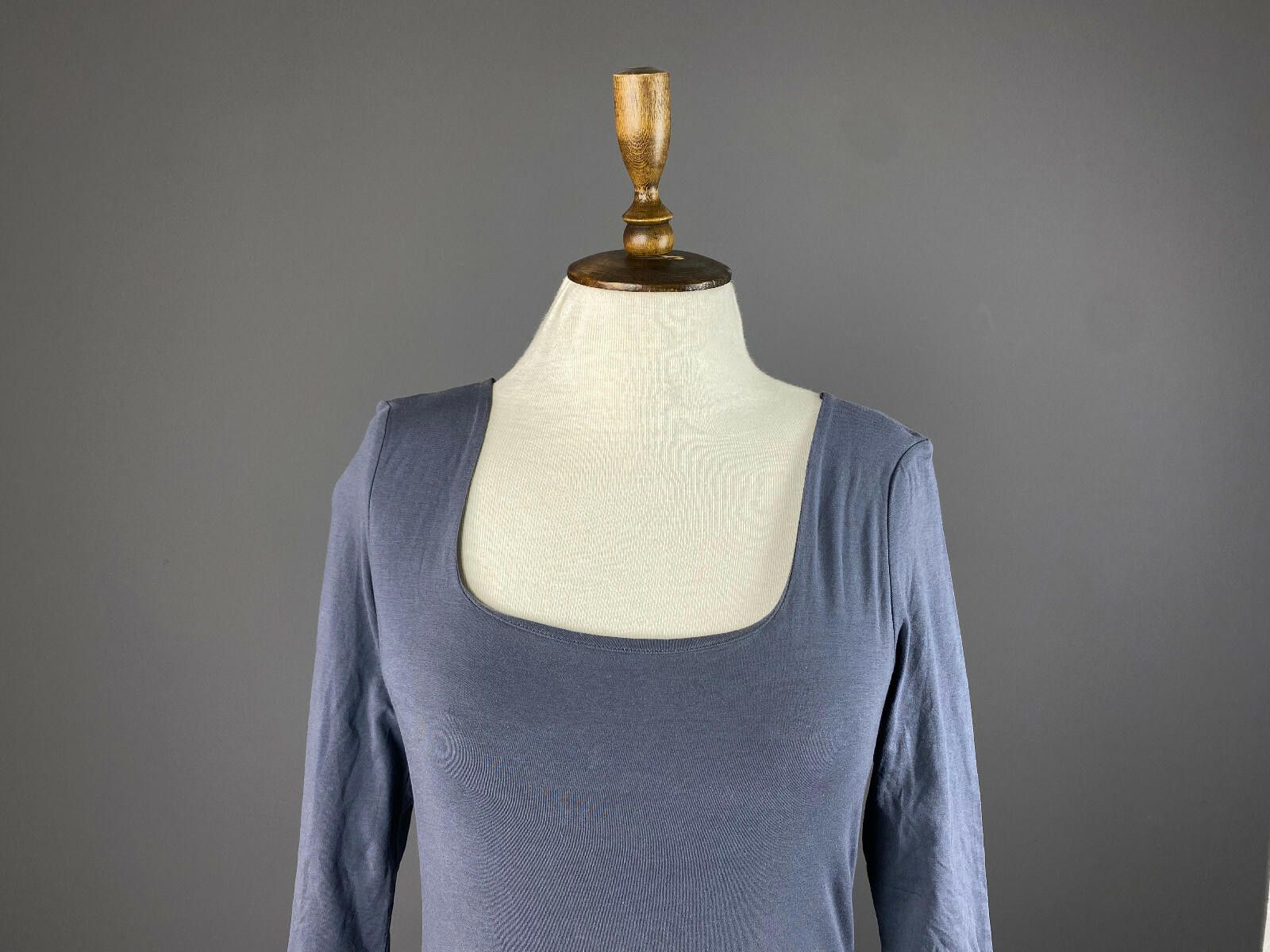 Designer Ladies Annette Gortz Blue Cotton Top Mini Dress Size S Size S / US 4 / IT 40 - 2 Thumbnail