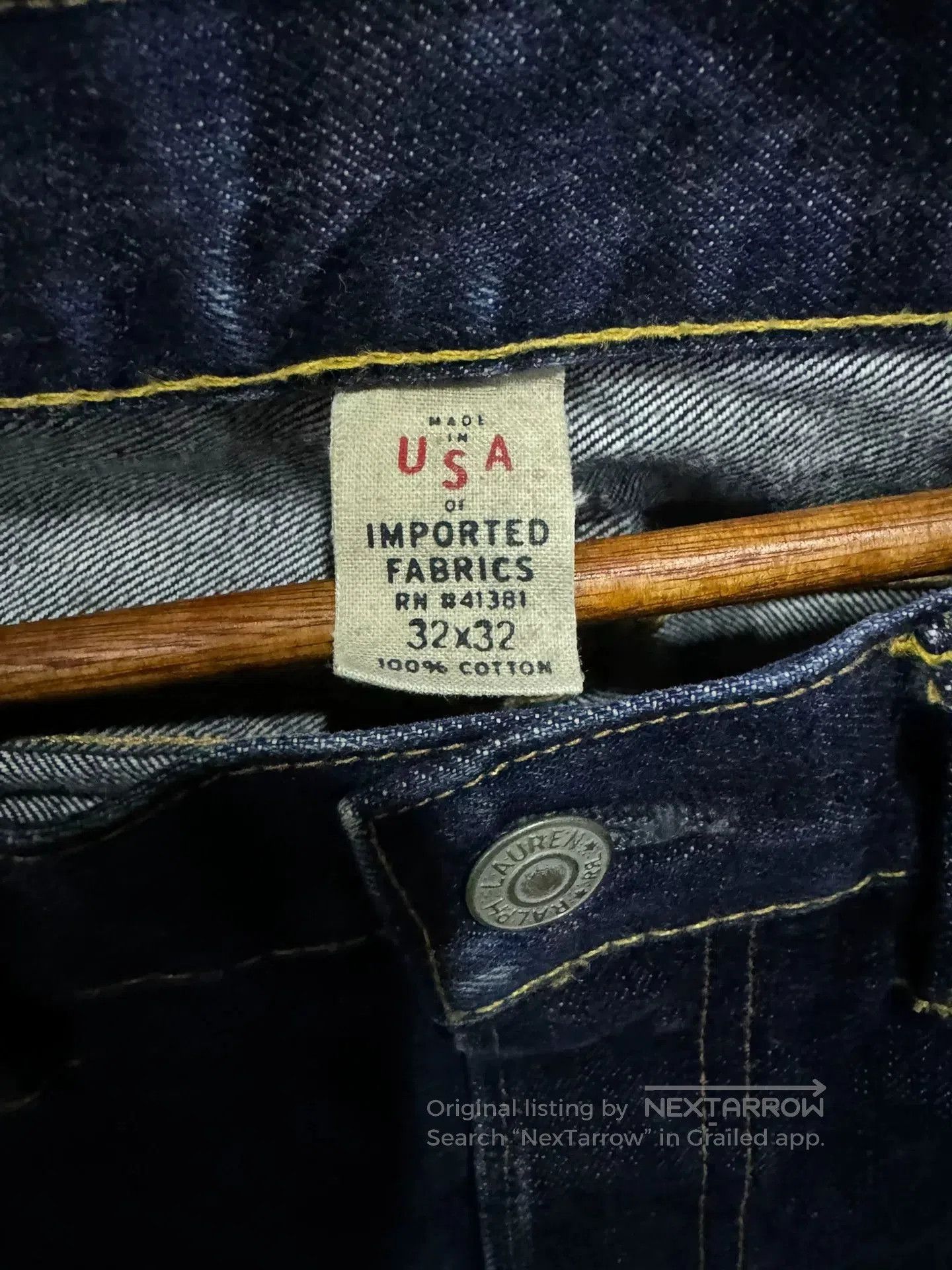 RRL Ralph Lauren RRL 2015 Vintage Denim Jeans. Size US 27 - 2 Thumbnail