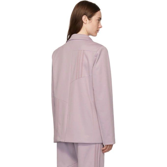 Adidas Danielle Cathari lavender asymmetric Blazer jacket