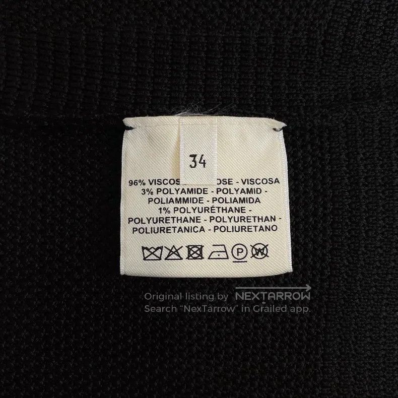 Hermes Hermes Black Ribbed Knit Long Sleeve Size XXS / US 00 / IT 34 - 6 Thumbnail