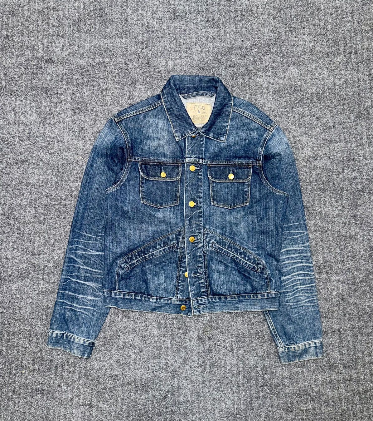 Polo Ralph Lauren Polo Ralph Lauren Denim Trucker Jacket – Faded Indigo Size US L / EU 52-54 / 3 - 1 Thumbnail