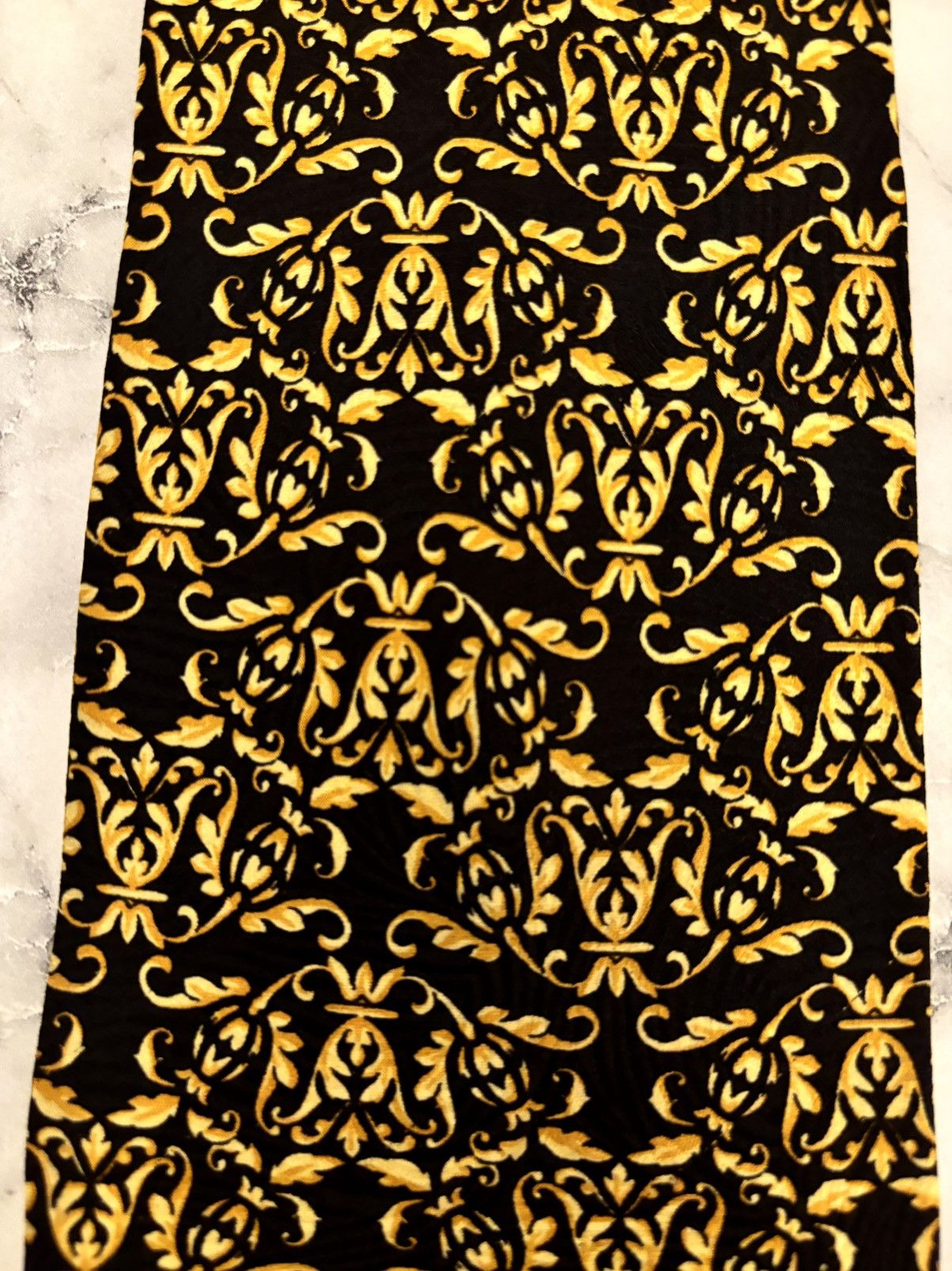 Versace Rare 90s Gianni Versace baroque silk tie Size ONE SIZE - 4 Thumbnail