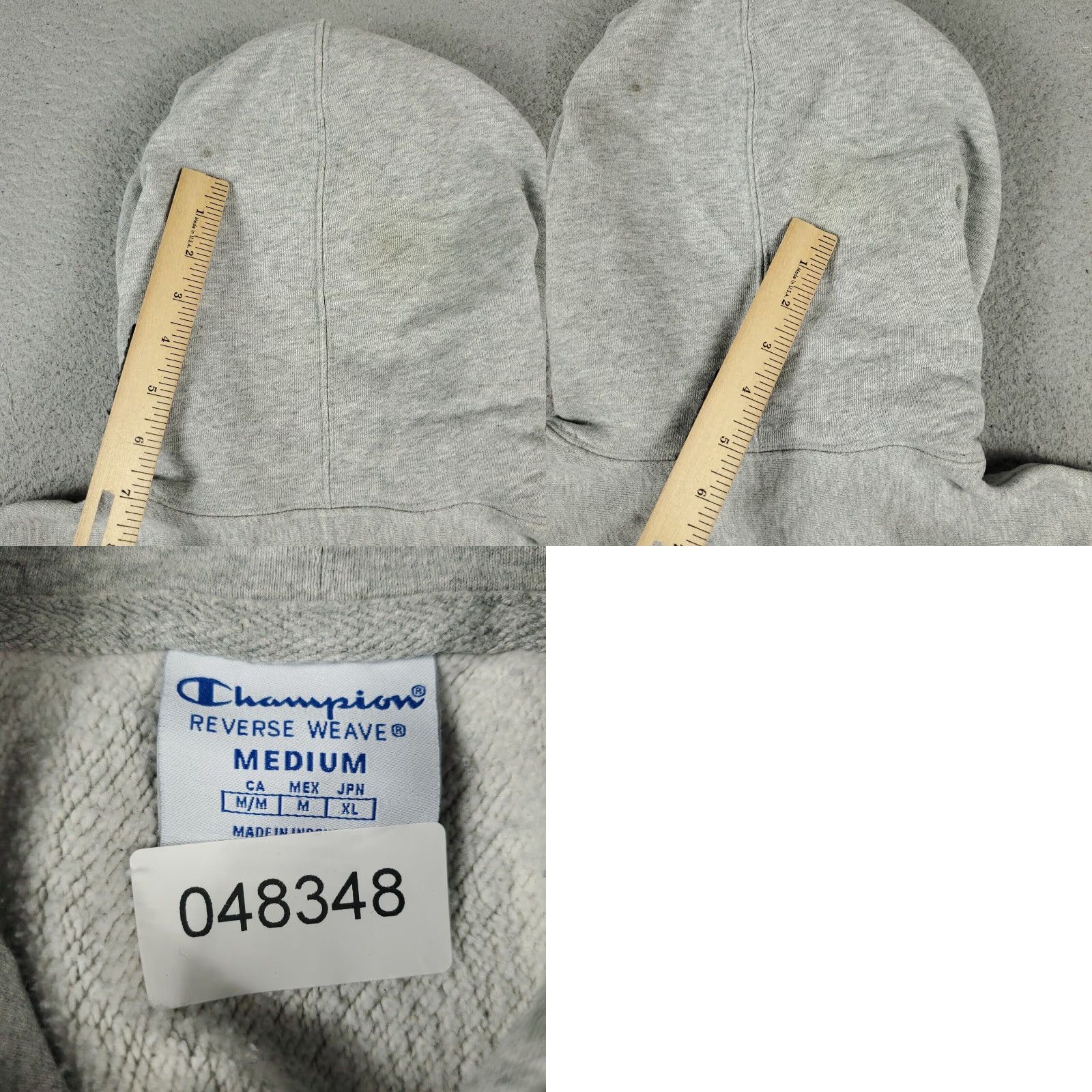 Champion Champion Hoodie Mens Medium Gray Pullover Sweatshirt - Long Sleeve, Mock Neck, Adjustable, Sports Size US M / EU 48-50 / 2 - 8 Thumbnail