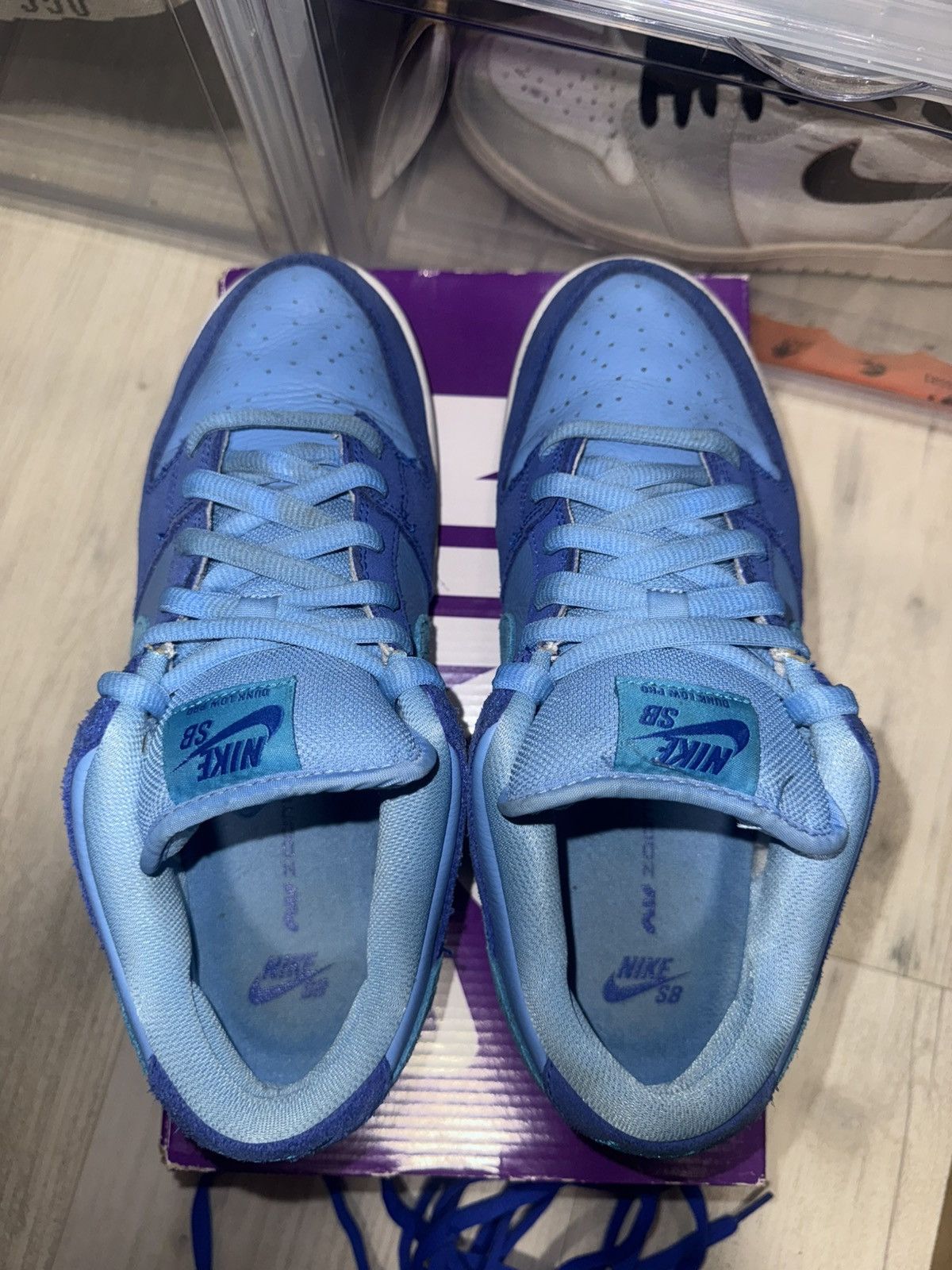 Nike SB Nike SB Dunk Low Blue Raspberry Size US 9 / EU 42 - 6 Thumbnail