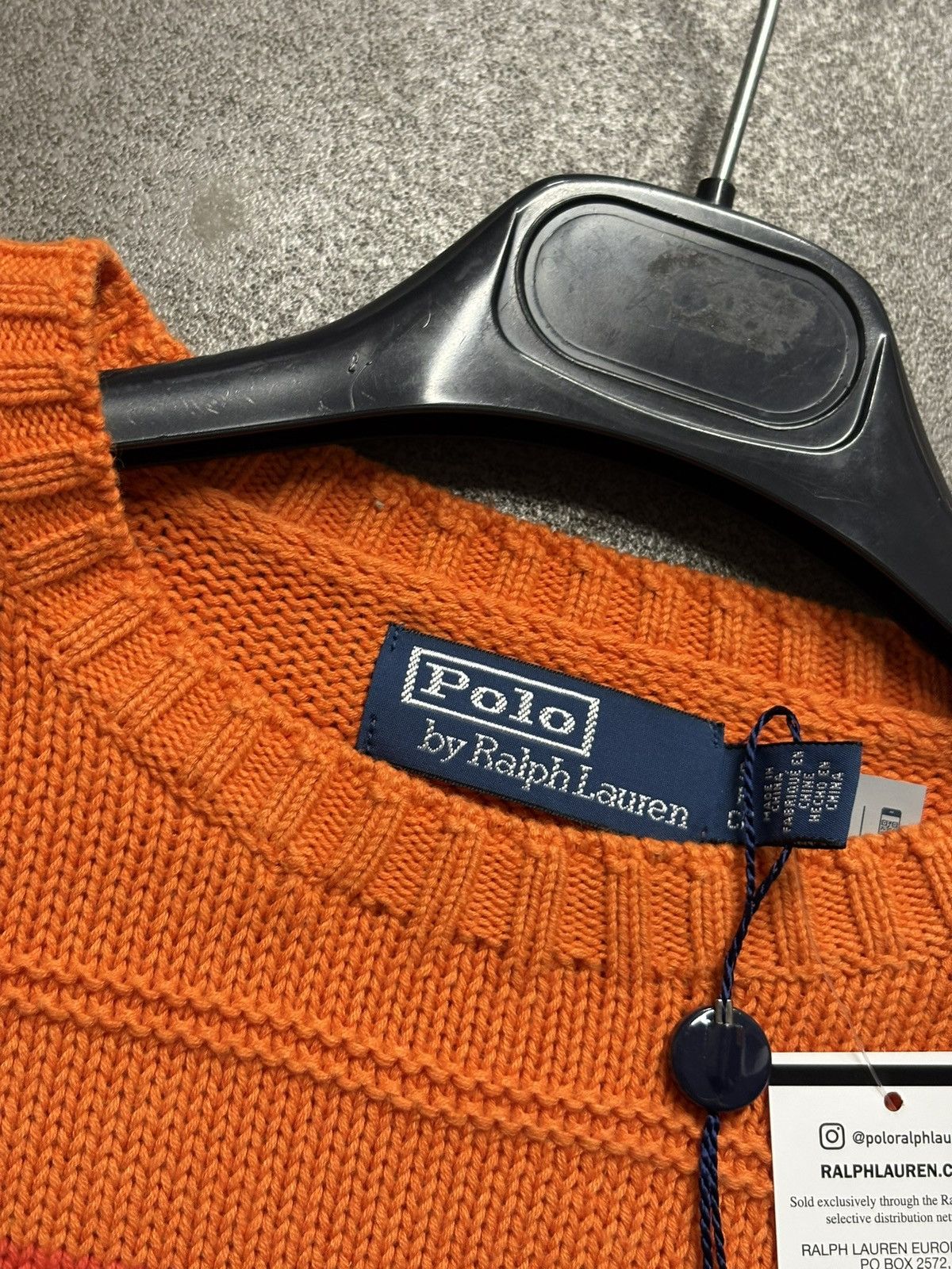 Polo Ralph Lauren Orange Striped Cotton Linen Sweater Ralph Lauren S Size US S / EU 44-46 / 1 - 4 Thumbnail