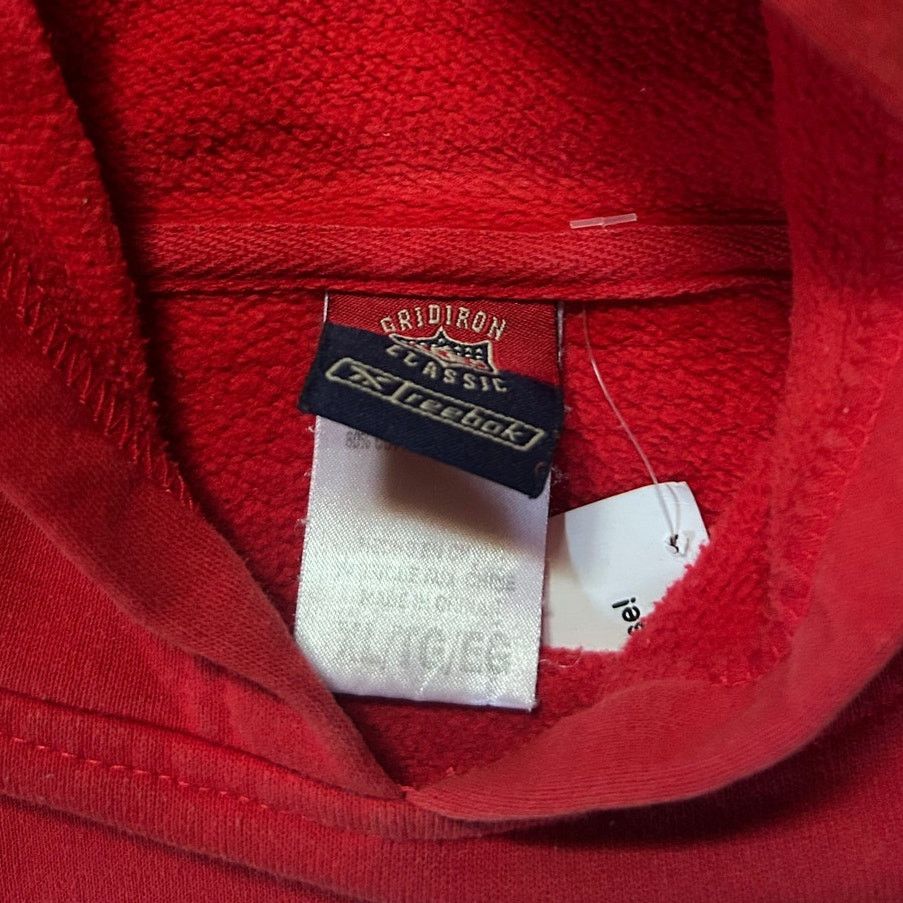 Reebok 00's Vintage Kansas City Chiefs Reebok Paint Red Hoodie -XL Size US L / EU 52-54 / 3 - 3 Thumbnail