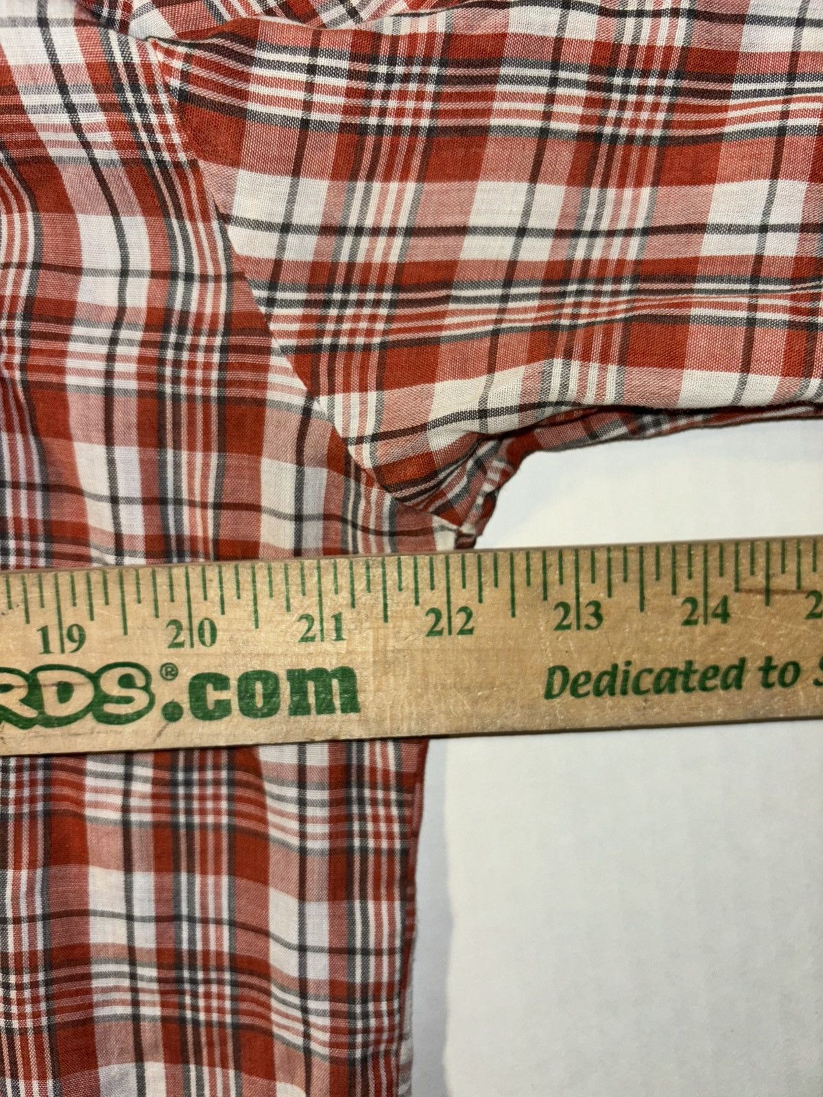 Carhartt × Vintage × Wrangler Vtg Western Plaid Pearl Snap Flannel Long sleeve Shirt Large Size US L / EU 52-54 / 3 - 10 Thumbnail