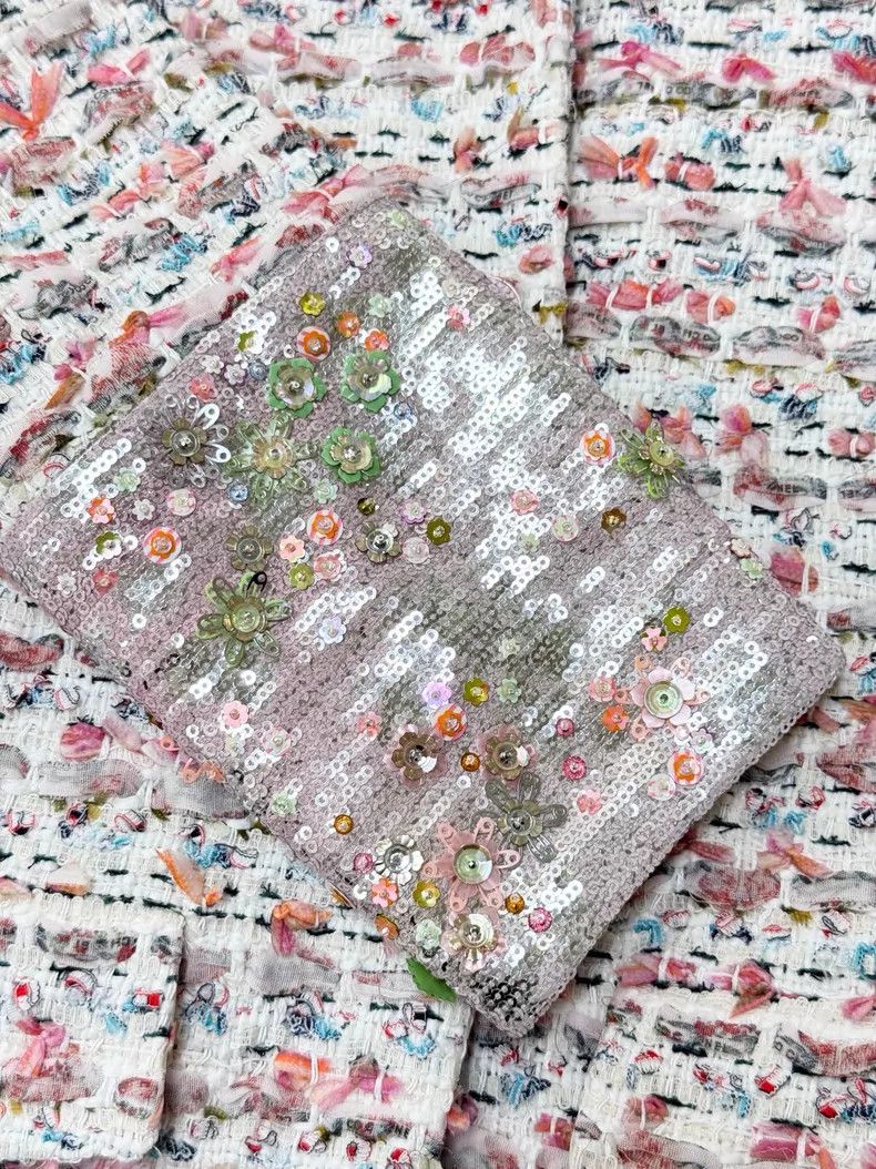 Chanel Chanel Colorful woven tweed lapel double pocket embroidery Size XS / US 0-2 / IT 36-38 - 5 Thumbnail