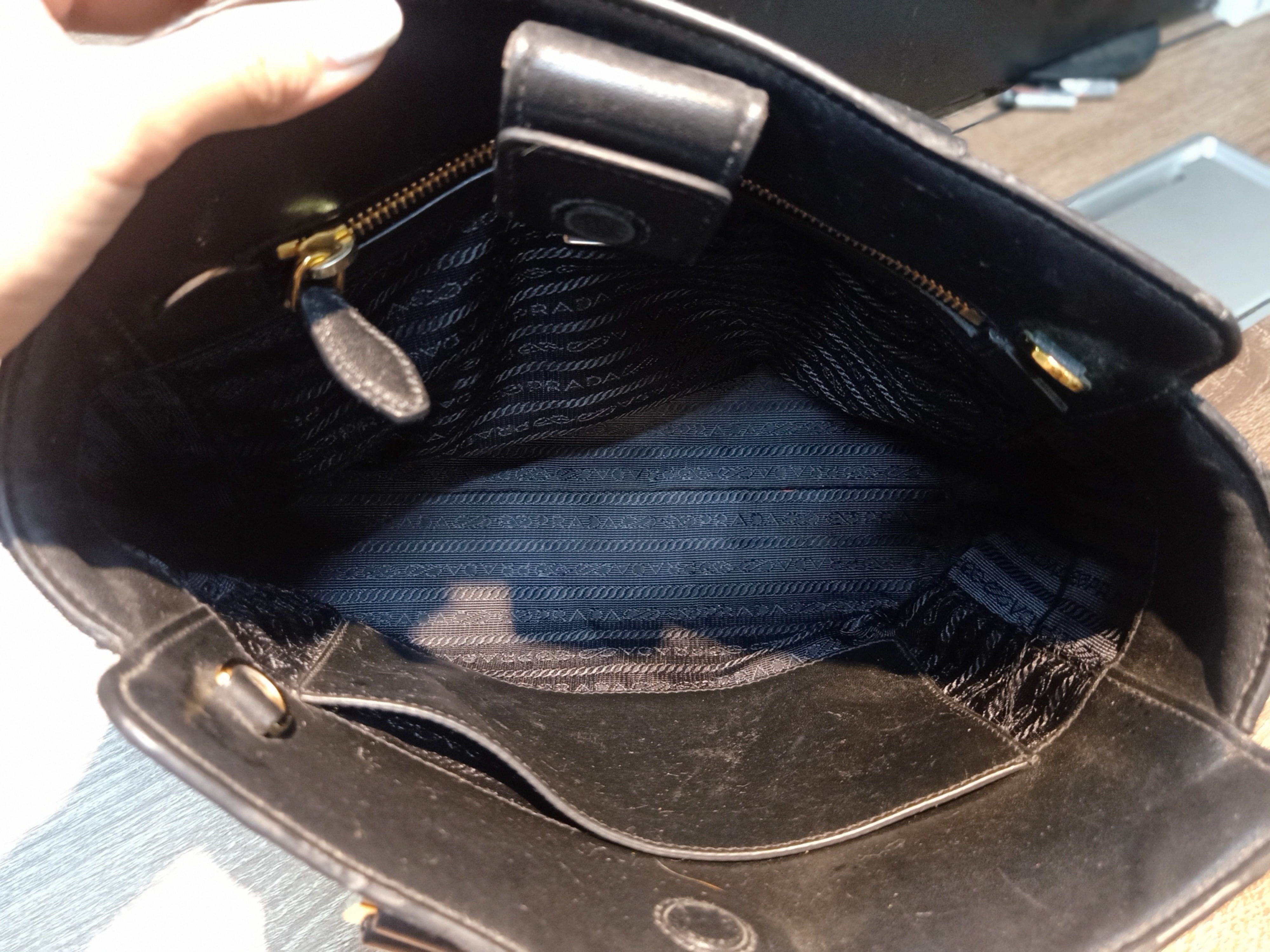 Prada Prada Saffiano Leather Bag Size ONE SIZE - 6 Thumbnail