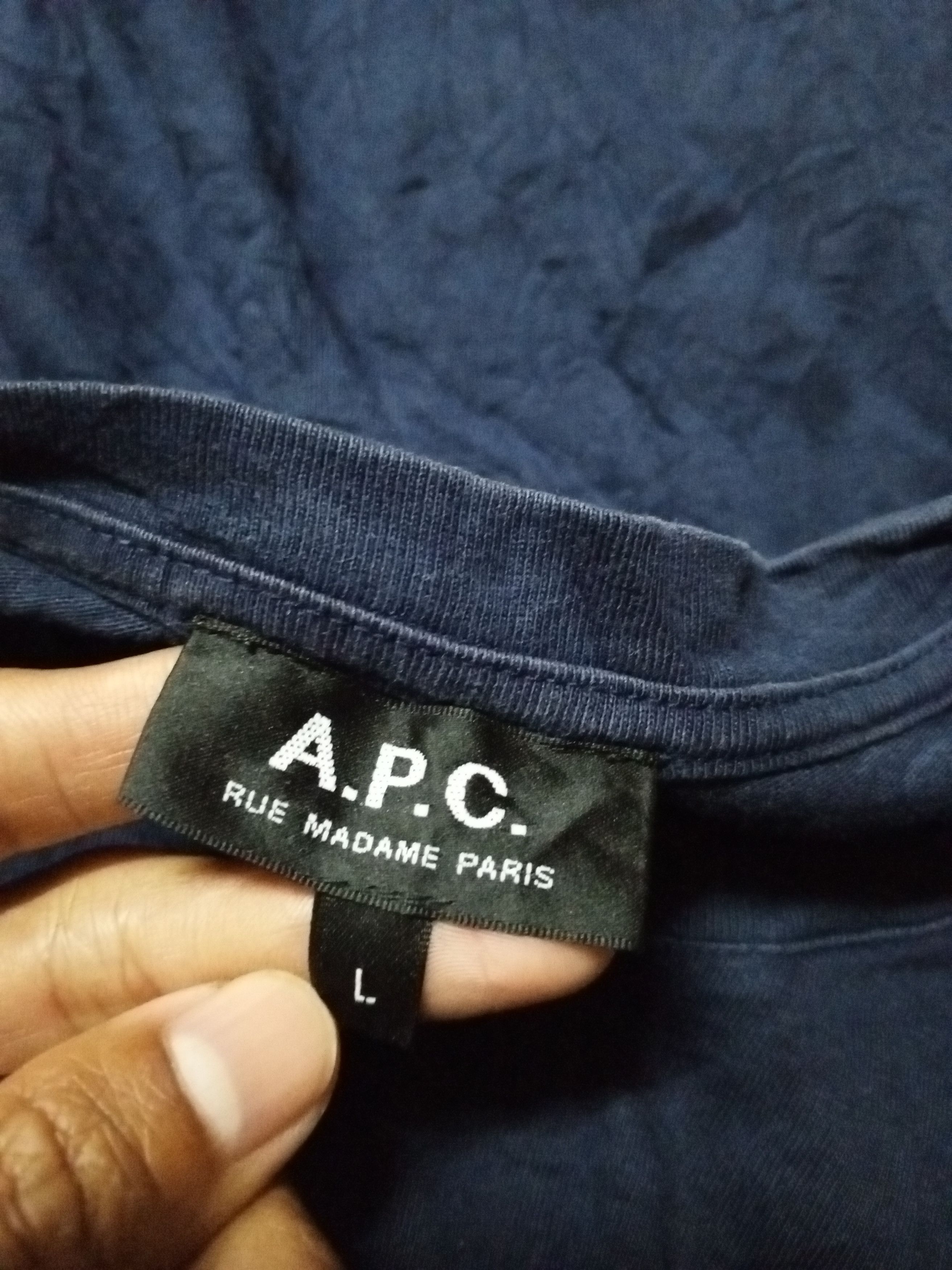 A.P.C. A.P.C T-SHIRT JAPANBRAND Size US L / EU 52-54 / 3 - 4 Thumbnail