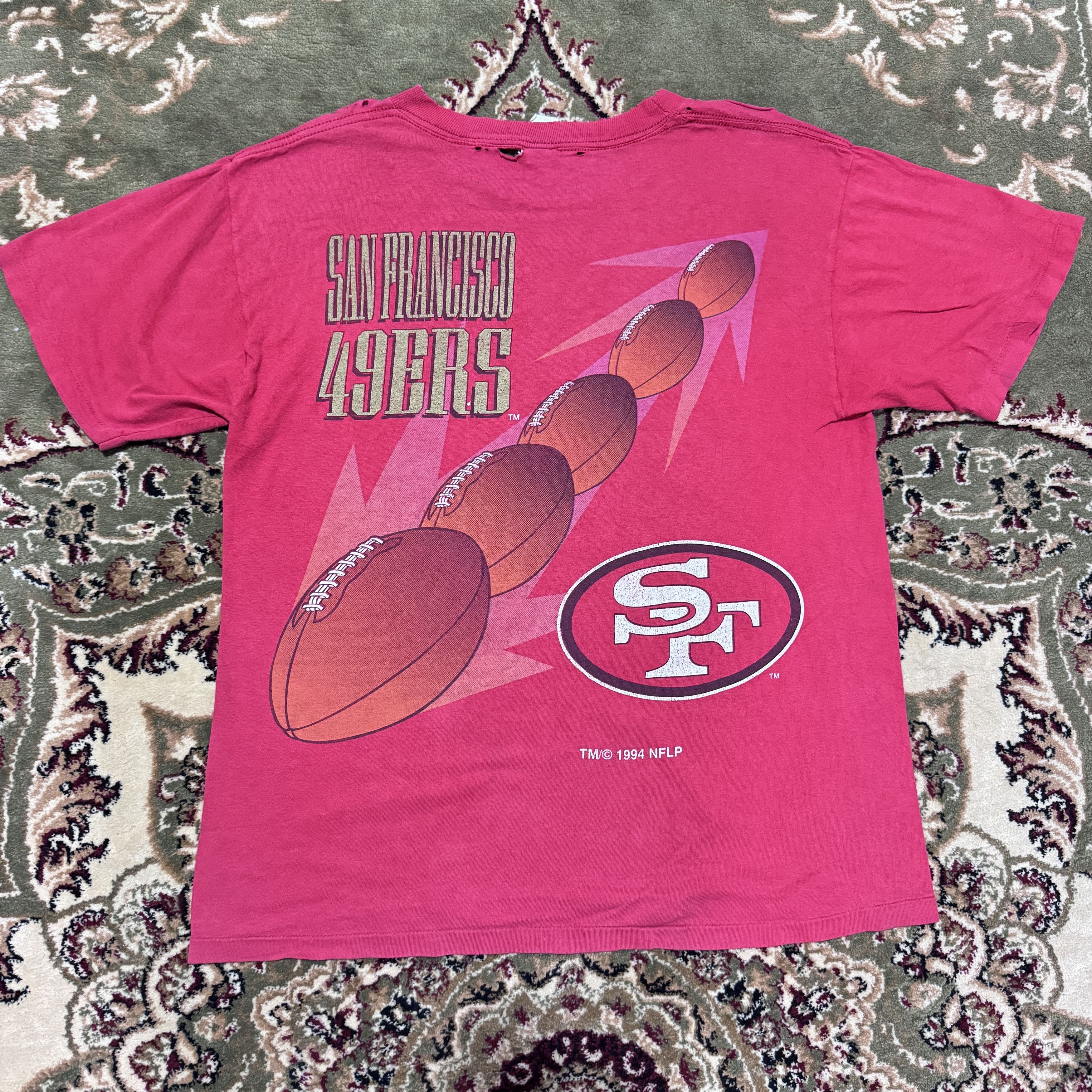 NFL Vintage NFL San Francisco 49ers Distressed OVP T shirt Size US L / EU 52-54 / 3 - 2 Thumbnail