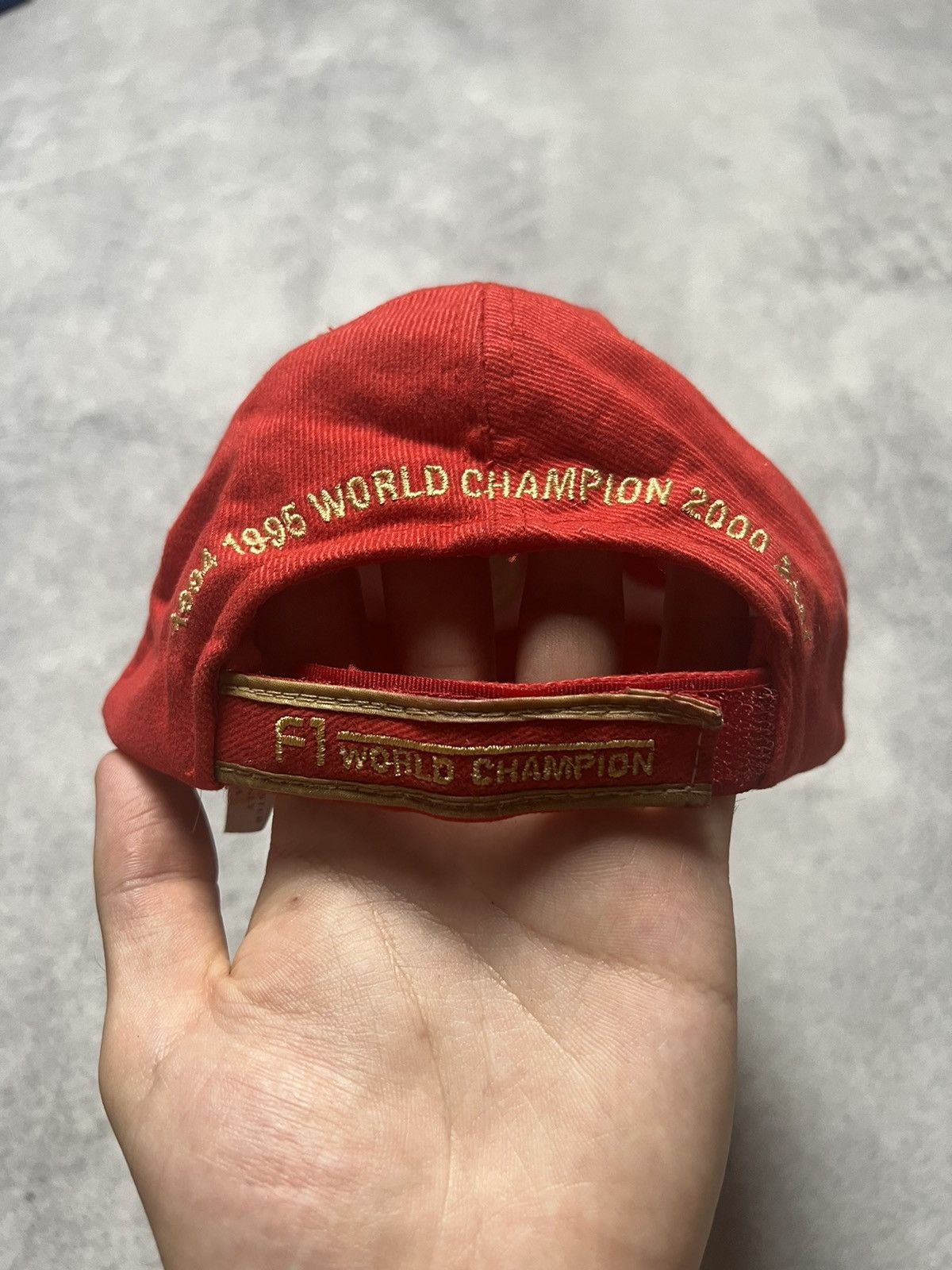 Vintage Vintage 2001 Ferrari Michael Schumacher World Champion Cap Size ONE SIZE - 5 Thumbnail