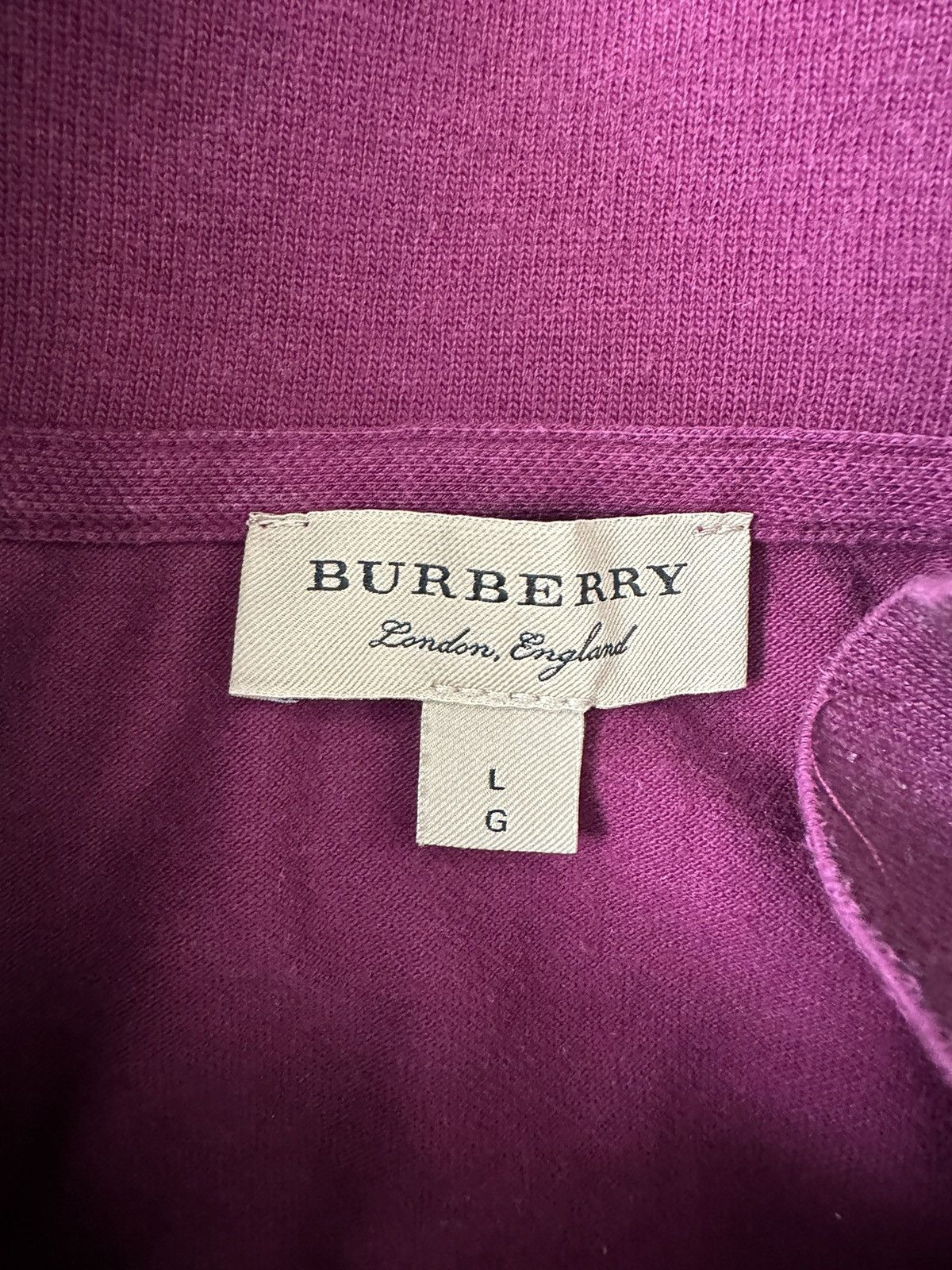 Burberry Burberry Pink Short Sleeve Polo T shirt womens size L Size US L / EU 52-54 / 3 - 4 Thumbnail