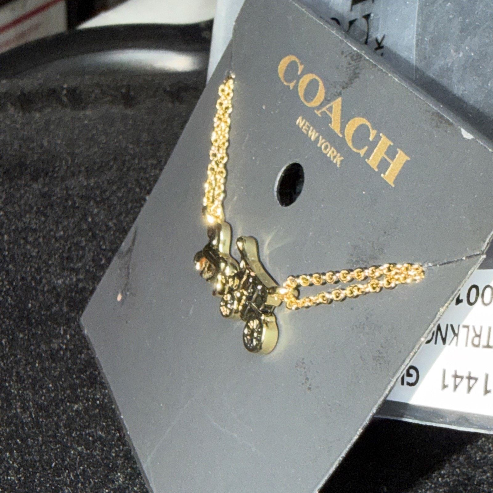 Coach Coach Jewlery Horse Carriage Pendant Necklace Gold Plated Size ONE SIZE - 7 Thumbnail