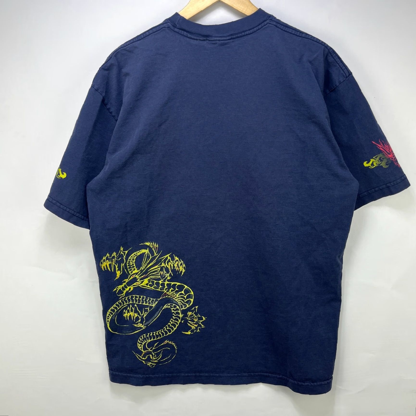 Vintage VINTAGE No Boundaries Dragon Flames Shirt L Mens Blue 90s Skater T-Shirt Size US L / EU 52-54 / 3 - 5 Thumbnail