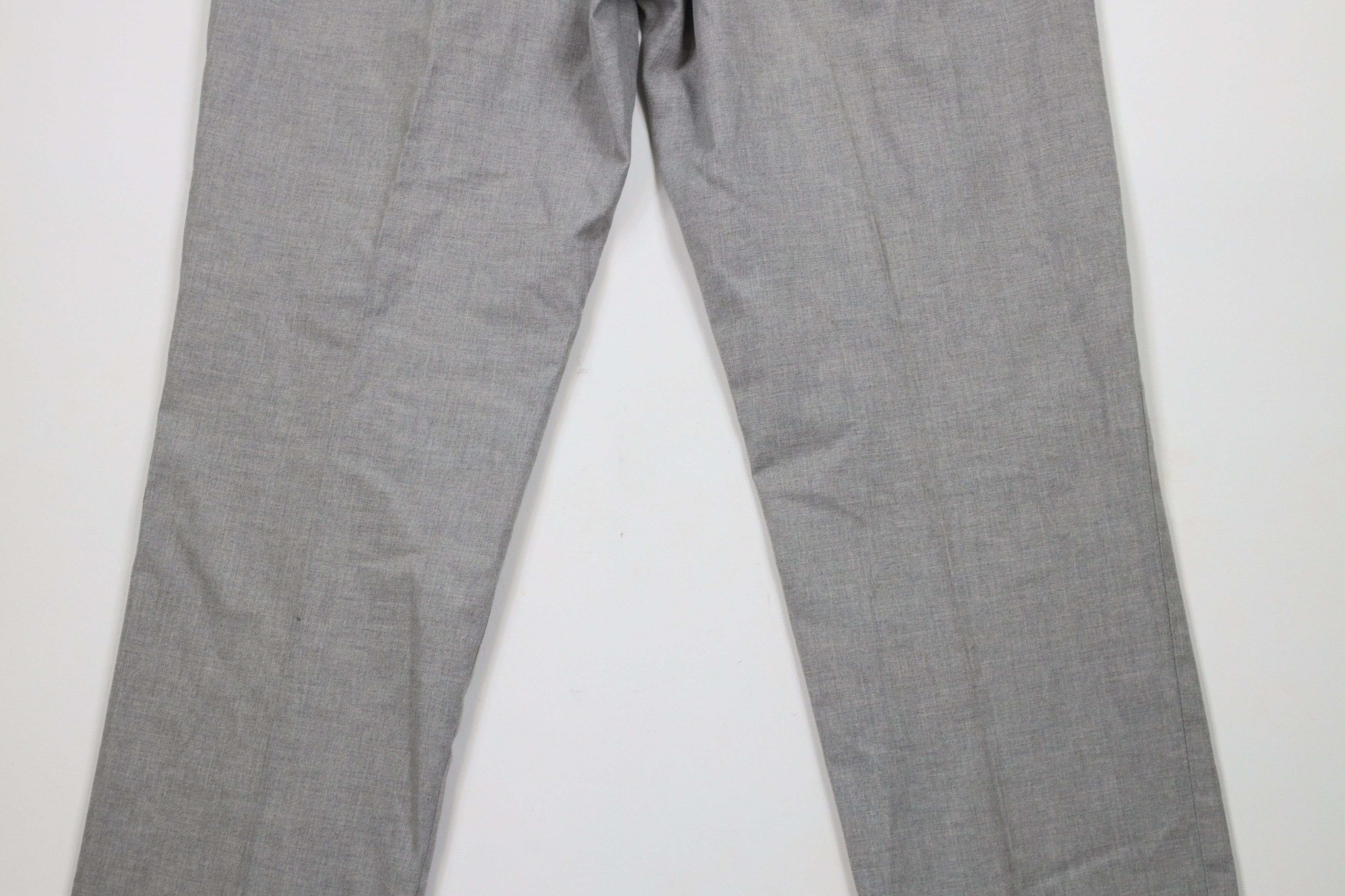 J.Crew × Vintage J Crew Bowery Fit Chambray Chinos Trousers Pants Gray Cotton Size US 35 - 9 Thumbnail