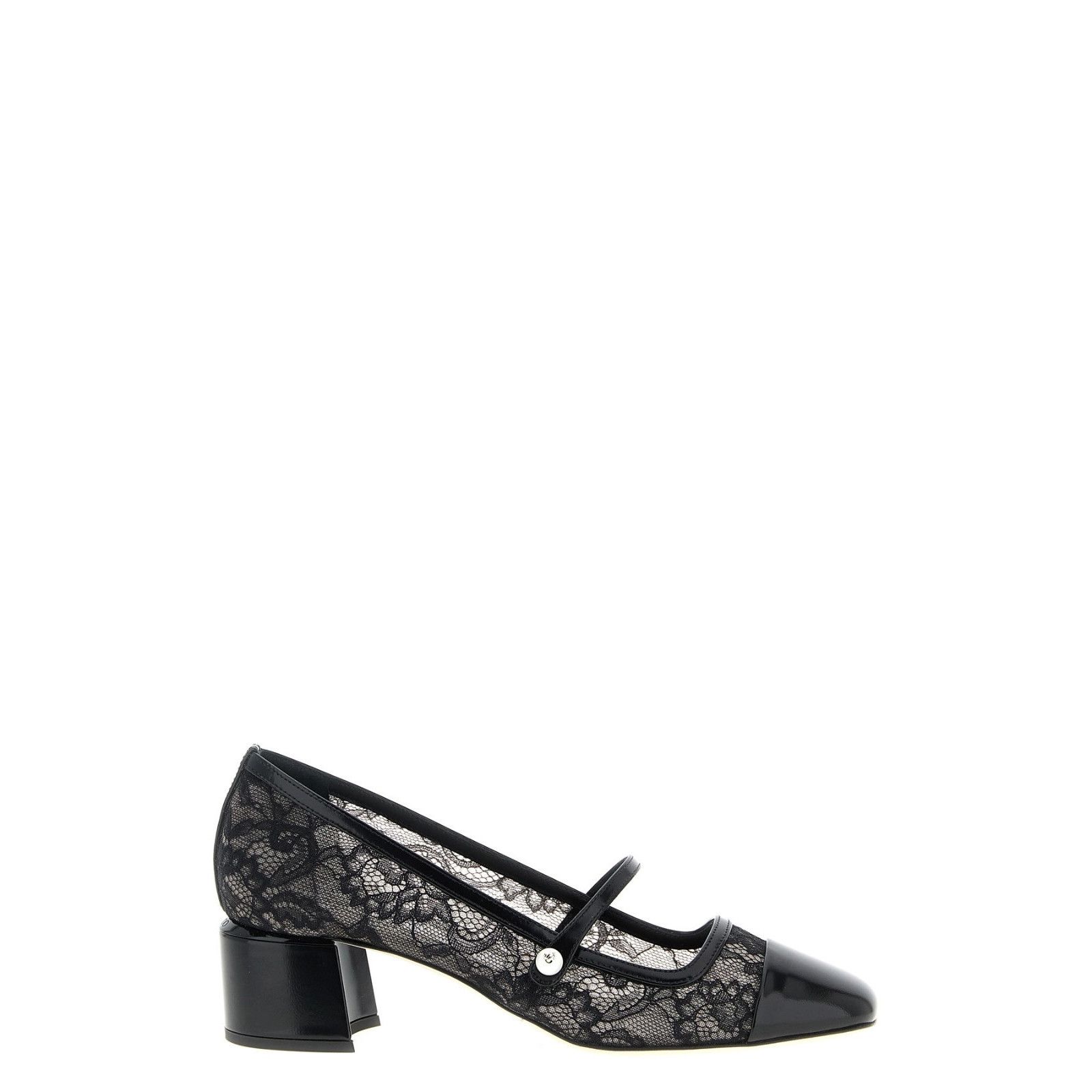 JIMMY CHOO Elisa 45 Black Leather Slingback Pumps New And Au