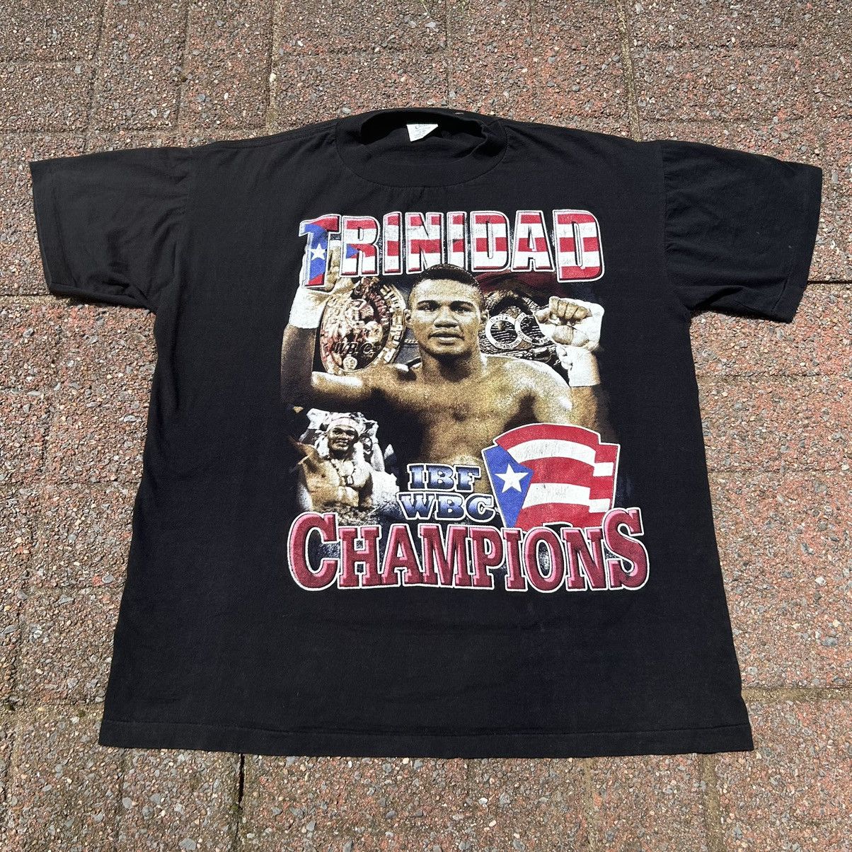 Vintage 1990s Tito Trinidad Boxing Rap Tee Size US XL / EU 56 / 4 - 2 Thumbnail