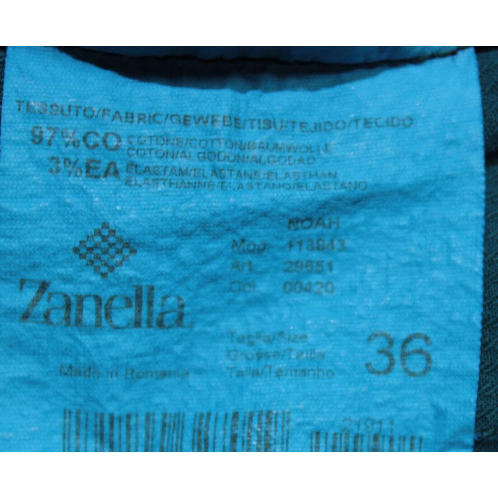 Zanella Zanella New with tags Chino Size 36 US In Blue Size US 36 / EU 52 - 4 Thumbnail