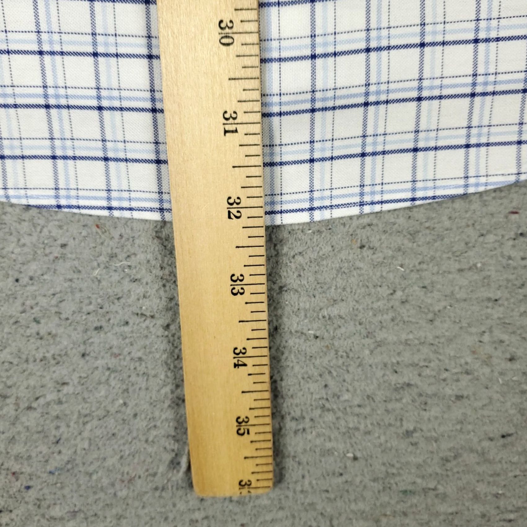 Brooks Brothers Brooks Brothers Shirt Mens 15.5 Blue Plaid Dress Button Up Long Sleeve Size 42R - 4 Thumbnail