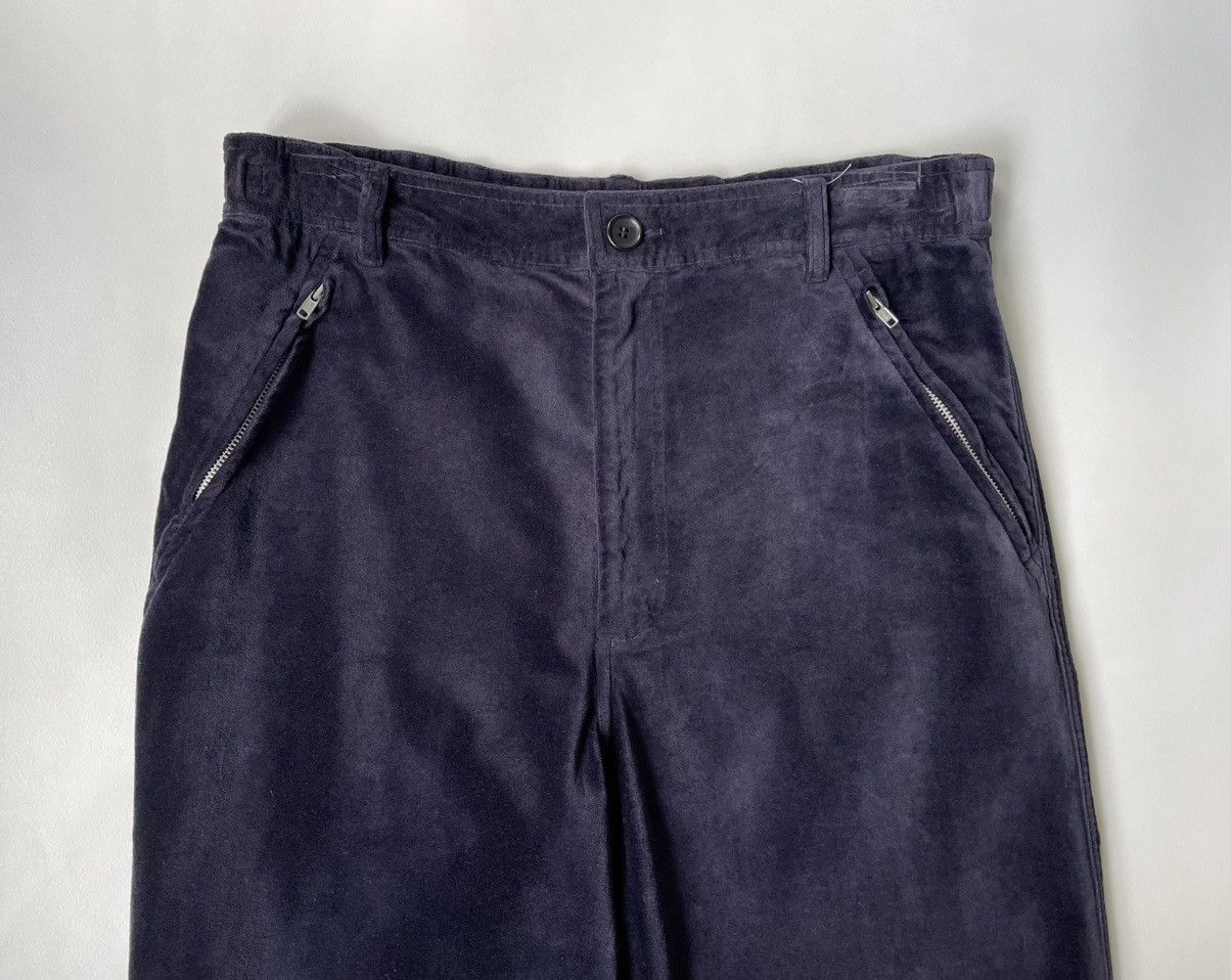 Comme des Garcons Blue Velvet Utility Trousers Size US 34 / EU 50 - 3 Thumbnail