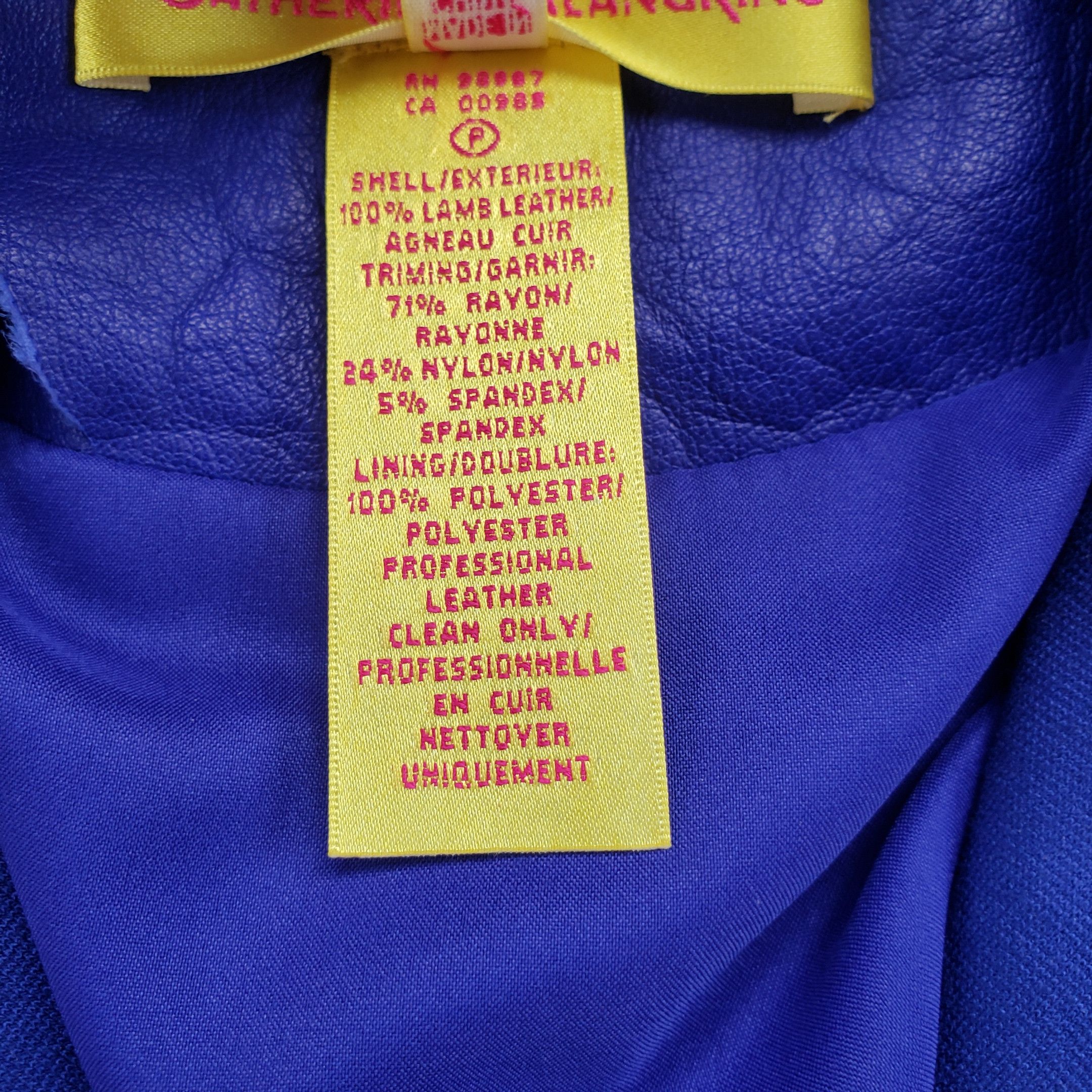 Other Catherine Malandrino Yellow Label Motorcycle Jacket Size L / US 10 / IT 46 - 3 Thumbnail