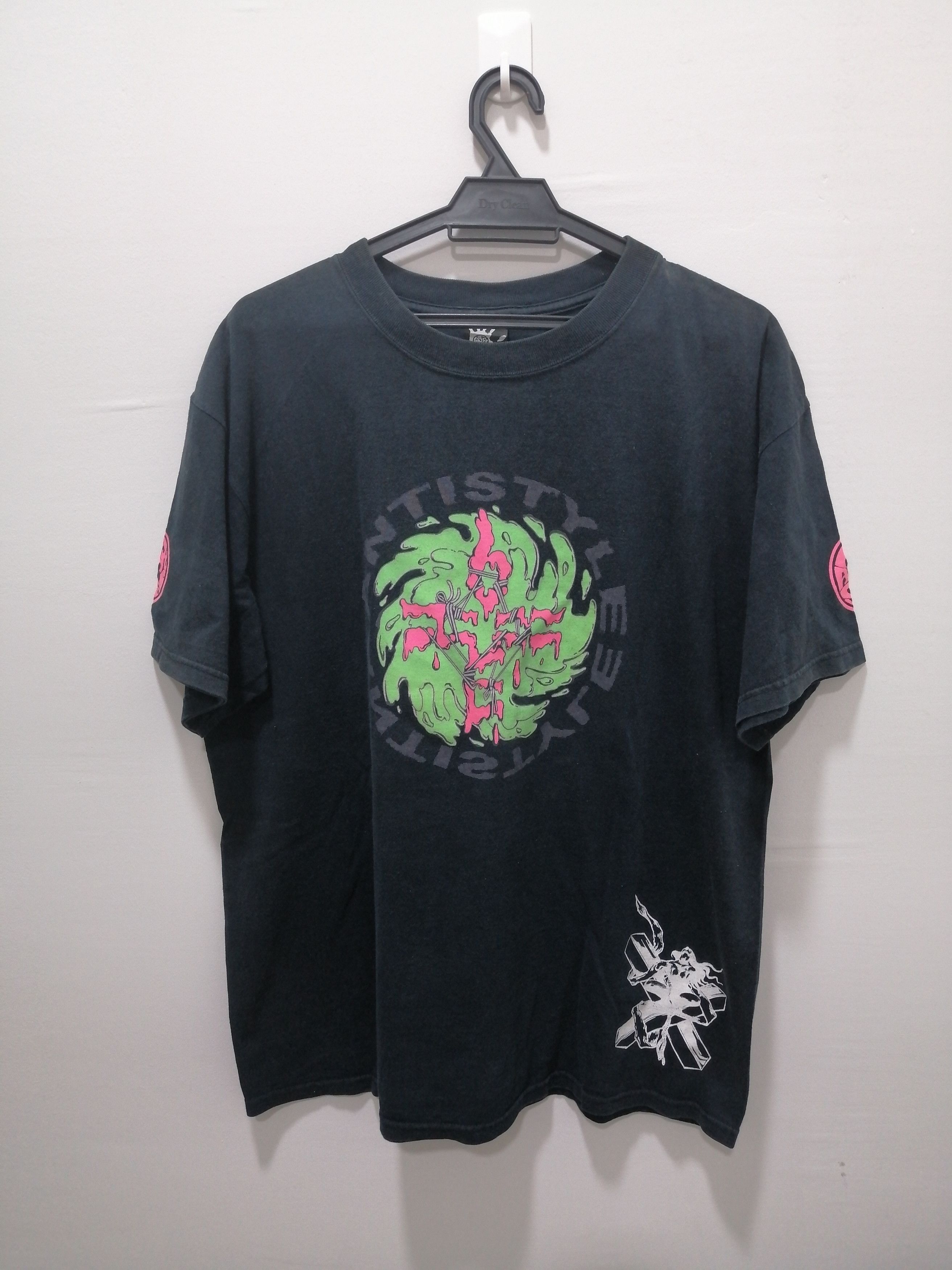 Vintage 90's HEX ANTI STYLE SKATEBOARD TSHIRT