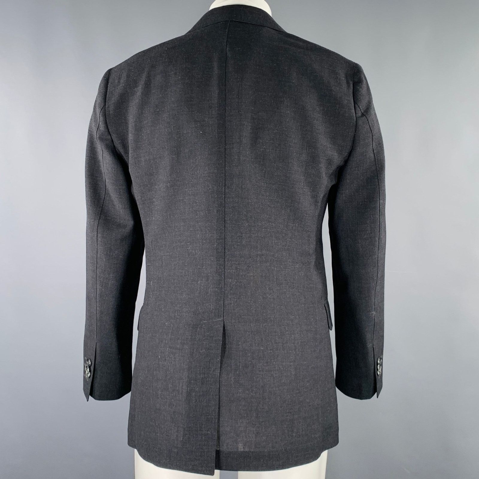 Other MAGARI Size 40 Grey Charcoal Virgin Wool Sport Coat Size 40R - 3 Thumbnail