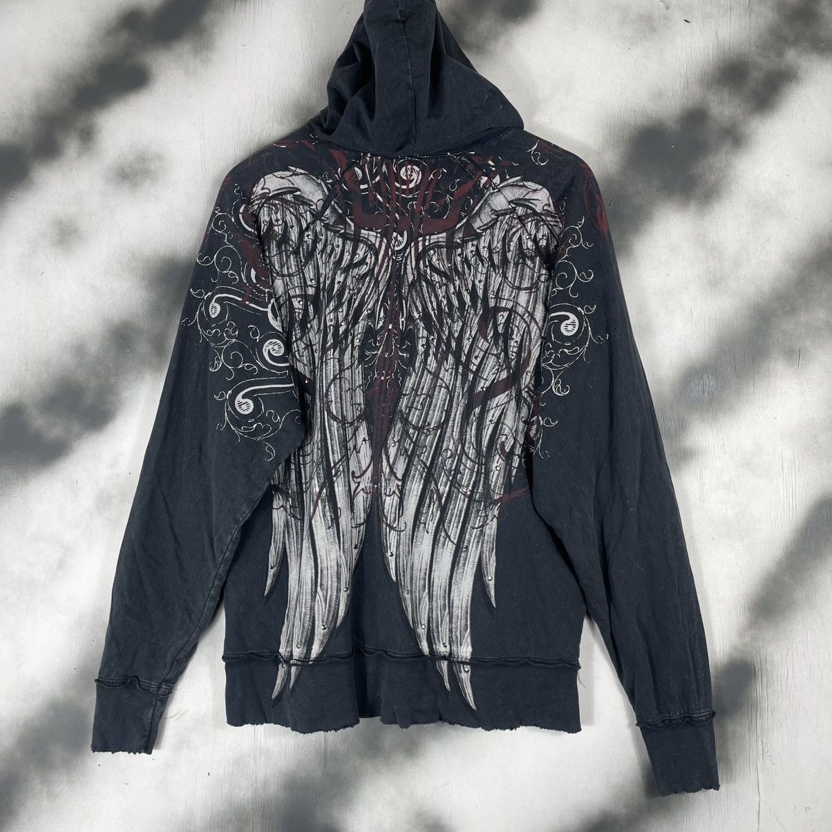 Affliction Vintage AFFLICTION ANGELS WING MOTIVE HOODED Size US M / EU 48-50 / 2 - 1 Thumbnail