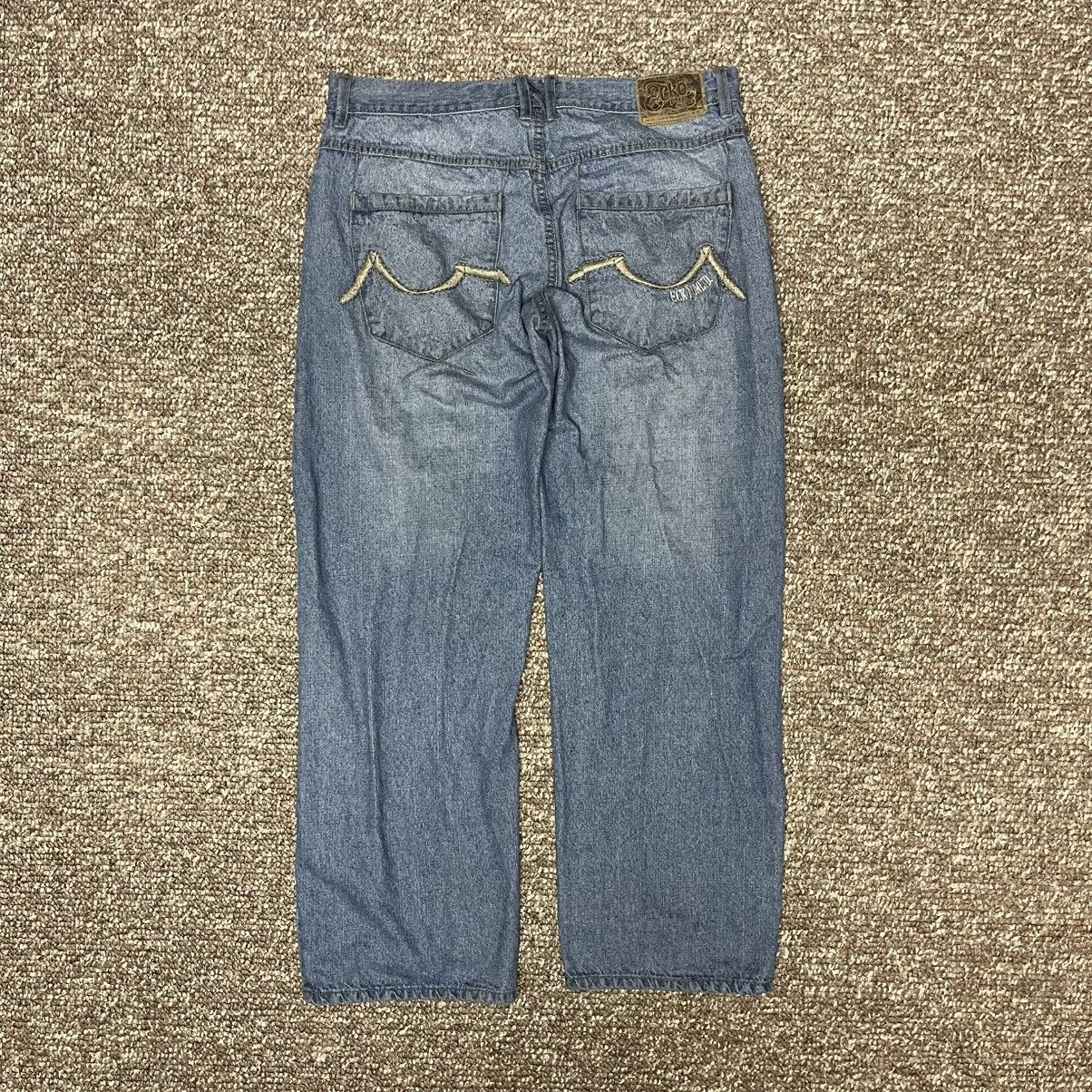Ecko Unltd. RARE Y2K Ecko Mini Pocket Skater Embroidered Denim Jeans Size US 36 / EU 52 - 4 Thumbnail