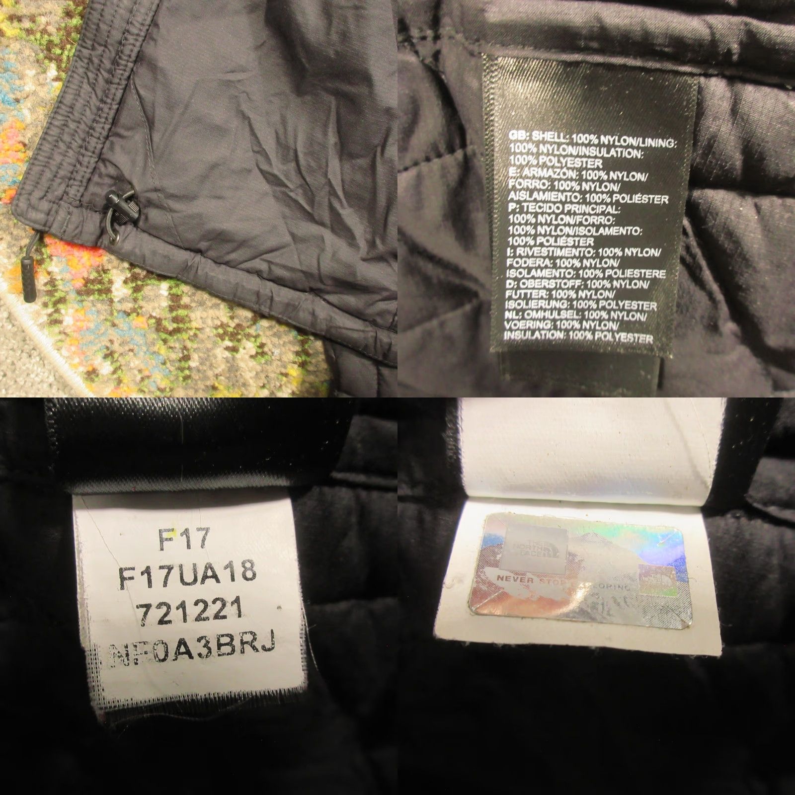 The North Face The North Face Hooded Puffer Jacket Women Small Black Thermoball Primaloft Jacket Size S / US 4 / IT 40 - 9 Thumbnail