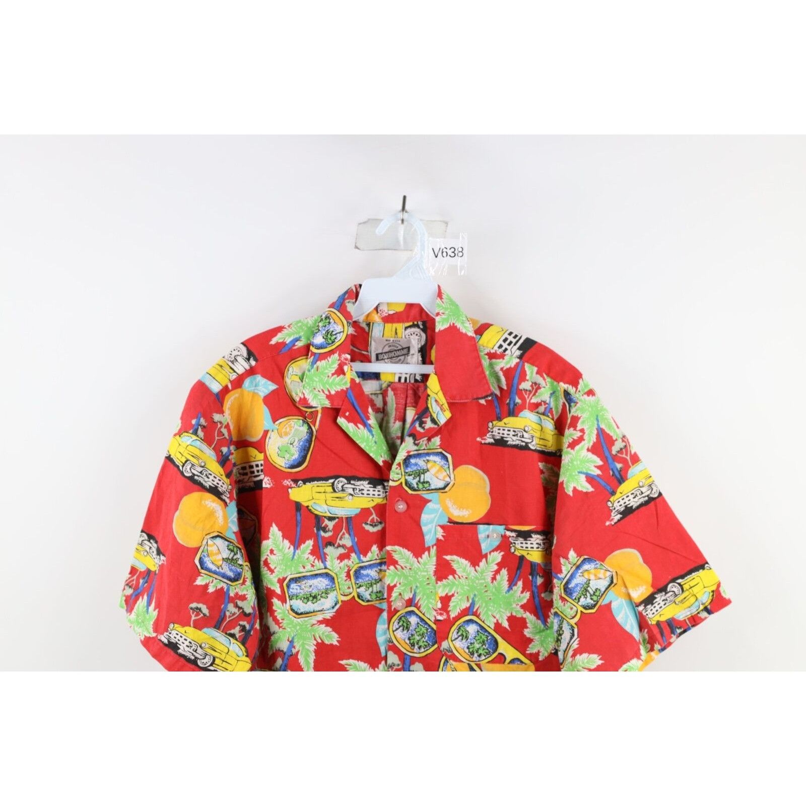 Vintage Vintage 90s Streetwear Hot Rod Beach Hawaiian Button Shirt Size US M / EU 48-50 / 2 - 2 Thumbnail