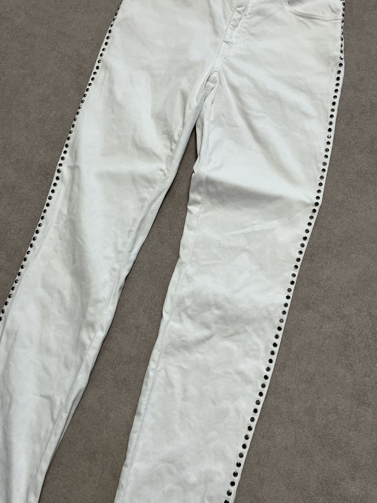 Roberto Cavalli Roberto Just Cavalli Womens White Skinny Jeans Denim Size 28 Size 27" / US 4 / IT 40 - 4 Thumbnail