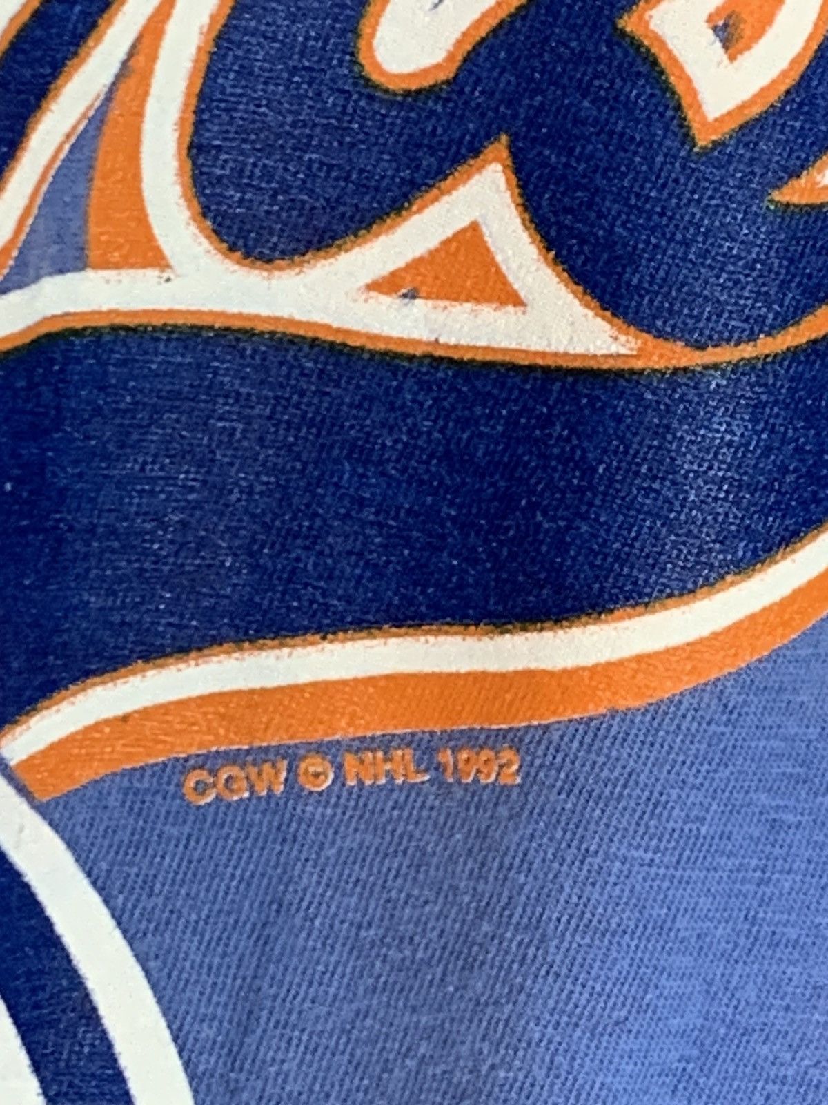 NHL *RARE* Vintage 80’s Edmonton Oilers NHL Hockey Layered Shirt Size US L / EU 52-54 / 3 - 7 Thumbnail