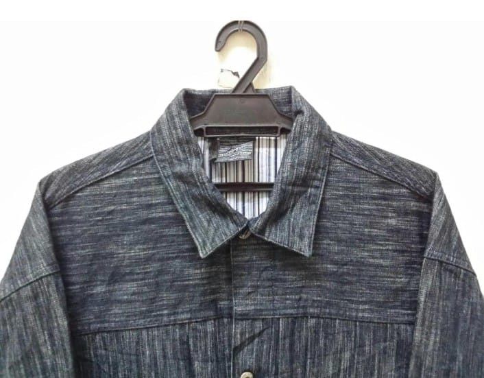 Japanese Brand Nap of the Earth Made Japan Slub Workwear Trucker Jacket XL Size US XL / EU 56 / 4 - 9 Thumbnail