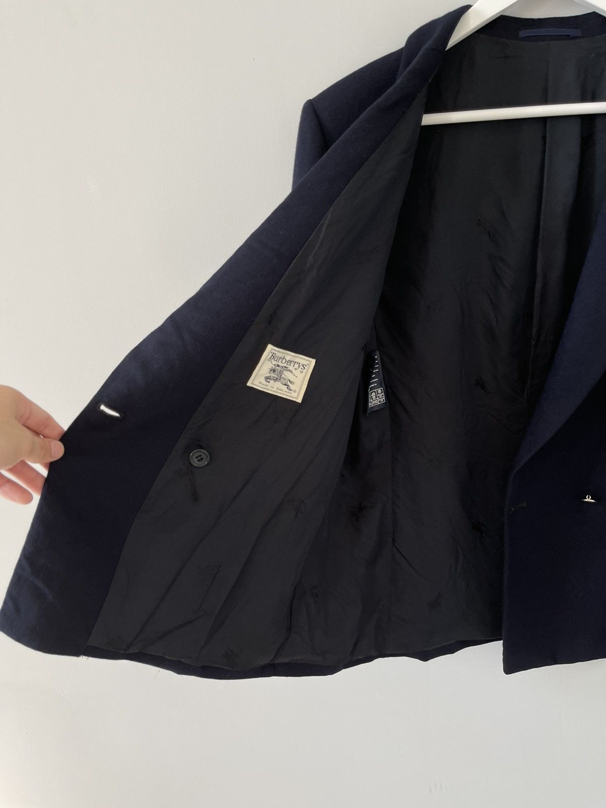 Burberry Vintage BURBERRY'S Double Breasted Wool Blazer Jacket Size L / US 10 / IT 46 - 9 Thumbnail