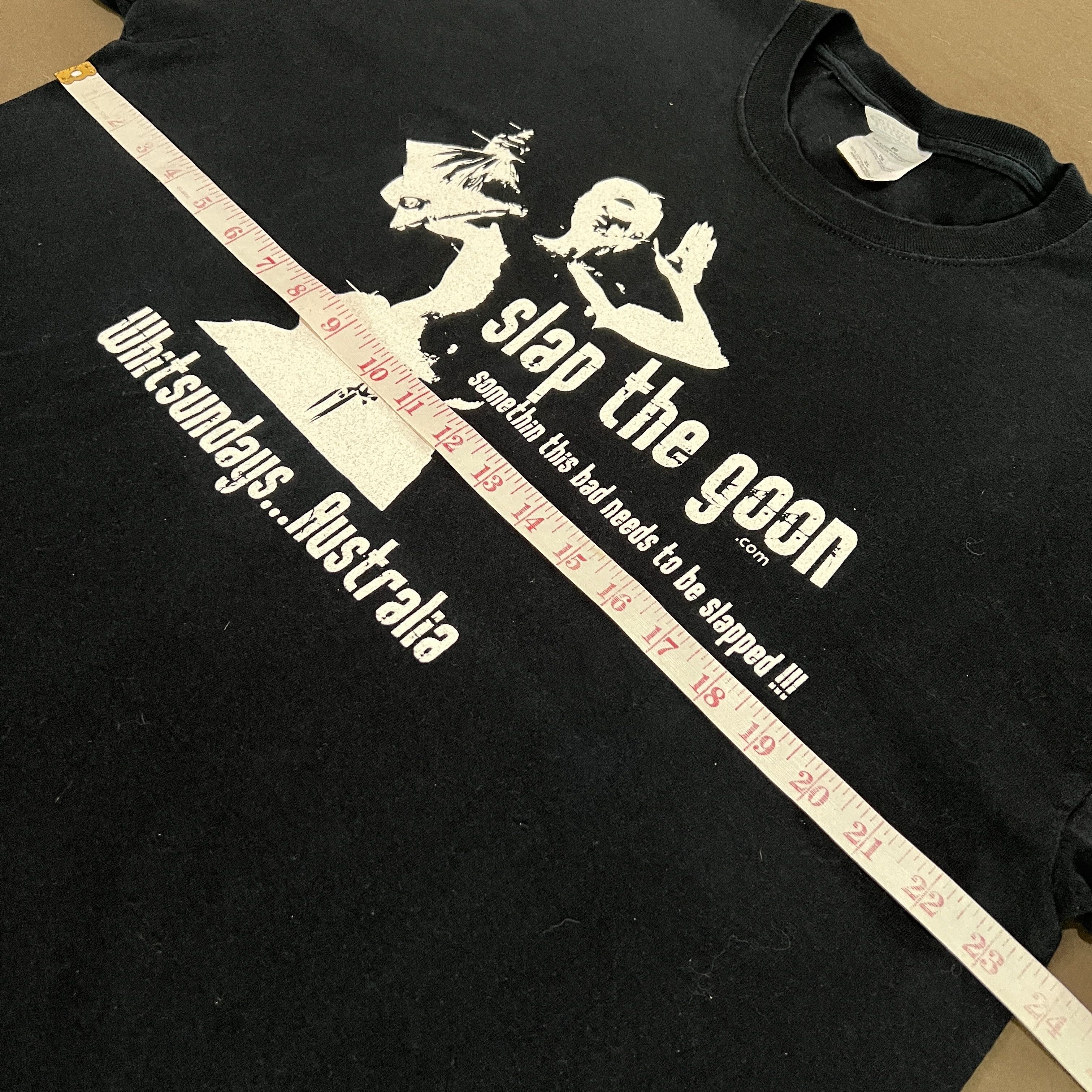Vintage Vintage Y2K Slap the goon Australia Promo Tee XL party Size US XL / EU 56 / 4 - 5 Thumbnail