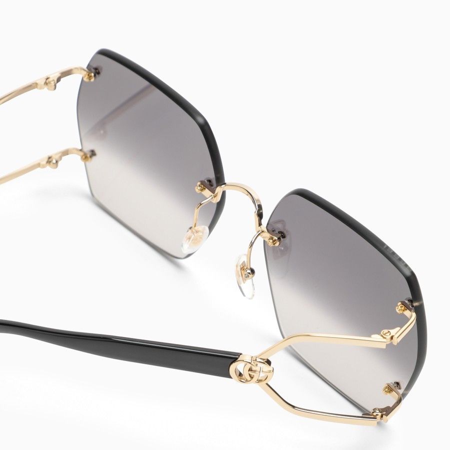 Gucci o1d2blof0824 Size: OS / Hexagonal Sunglasses in Black Size ONE SIZE - 3 Thumbnail