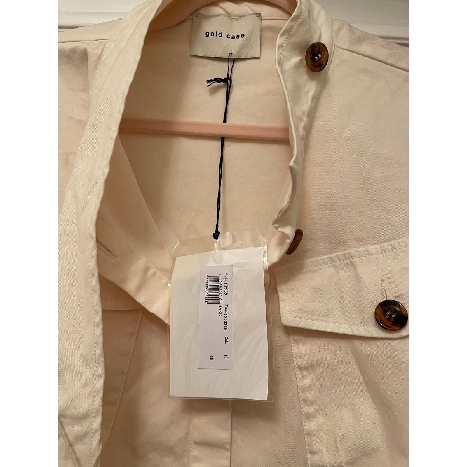 Other Gold Case, Cotton Cargo Jacket “Richard” NWT, Size: 40 Size S / US 4 / IT 40 - 5 Thumbnail