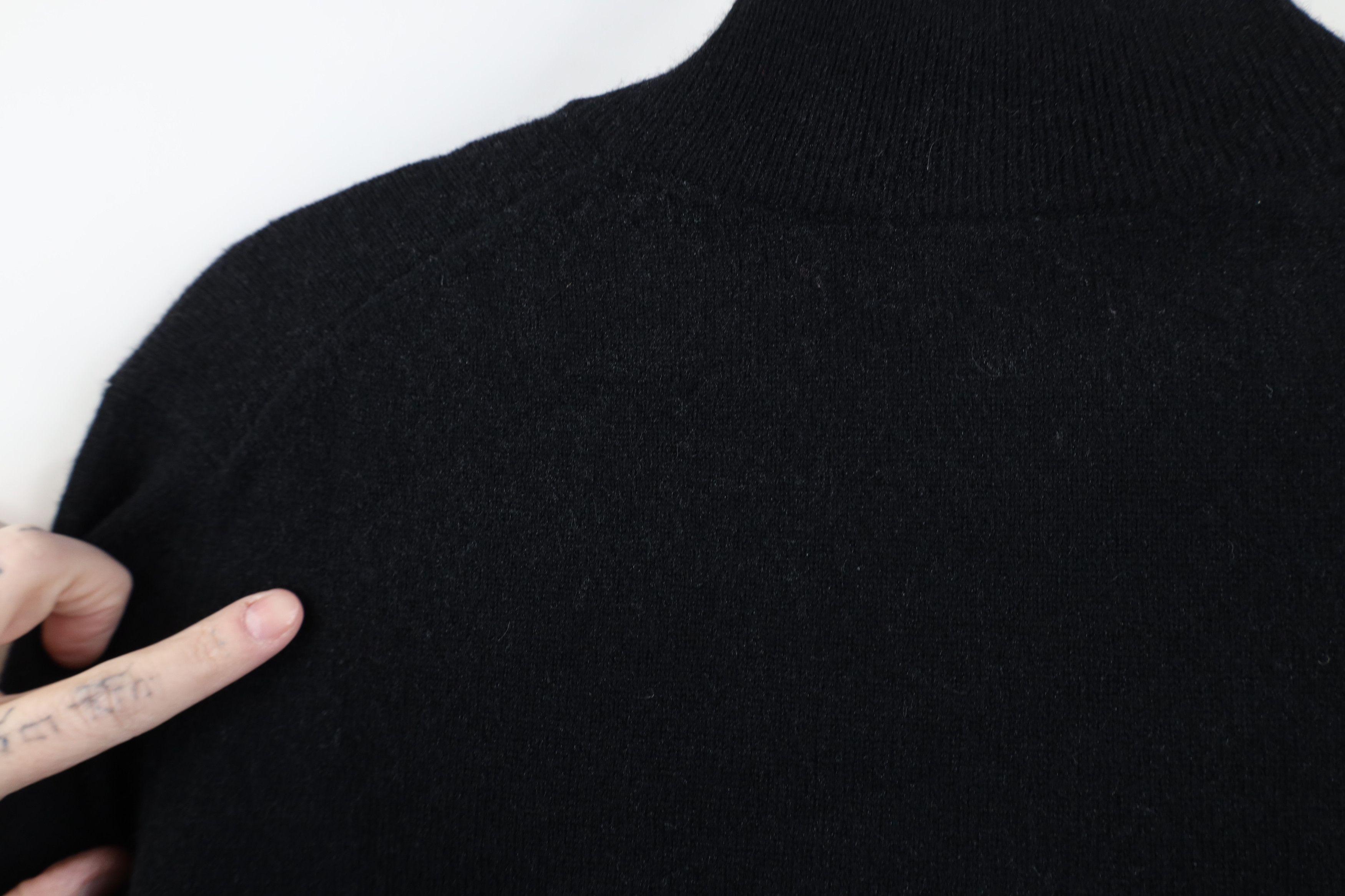 Vintage Vintage 90s Streetwear 2 Ply Cashmere Knit Mock Neck Sweater Size M / US 6-8 / IT 42-44 - 8 Thumbnail