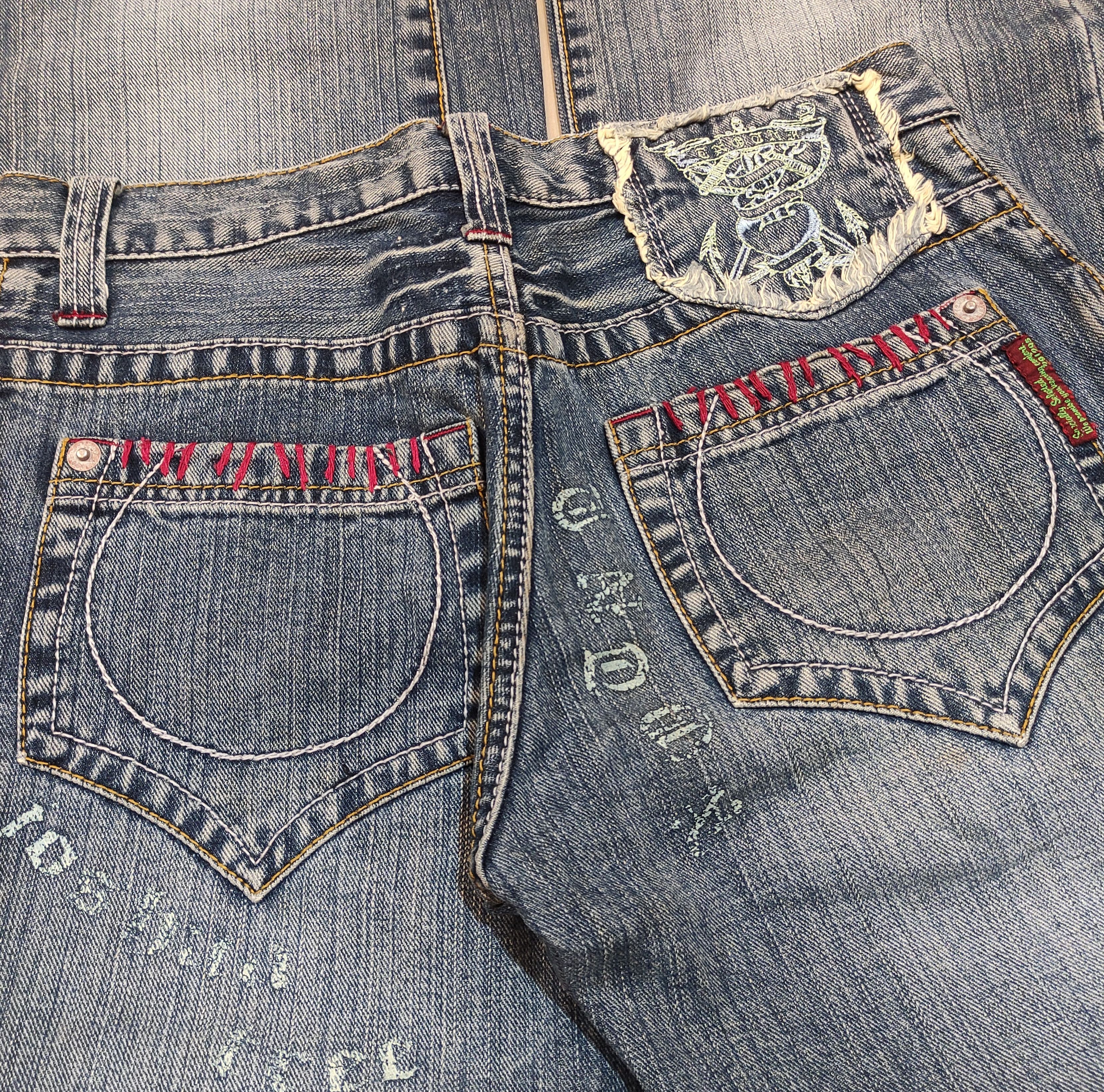 291295=Homme 291259 = Homme Distressed Denim — Y2K Japanese Punk Size US 30 / EU 46 - 6 Thumbnail