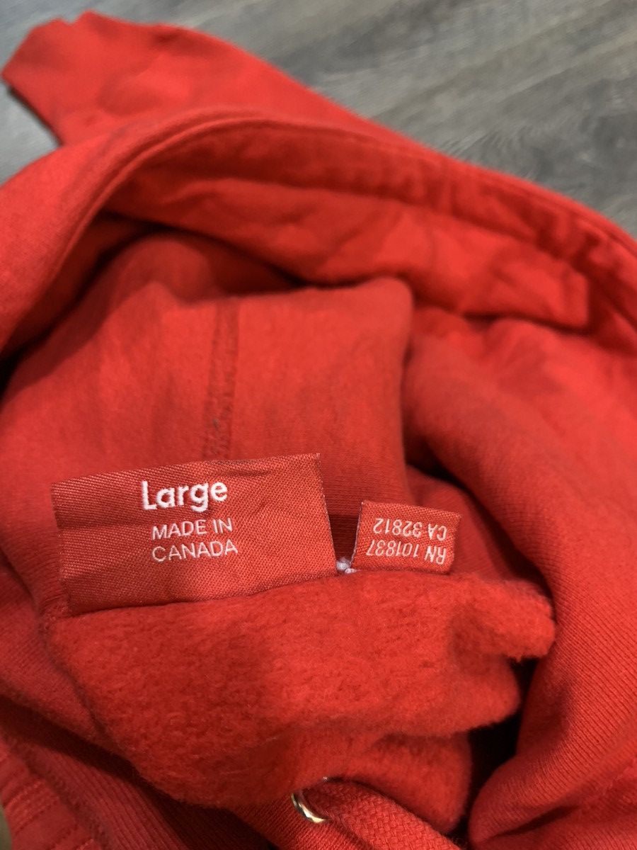 Supreme Supreme FW/16 Embroidered Hoodie Red on Red Size US L / EU 52-54 / 3 - 7 Thumbnail